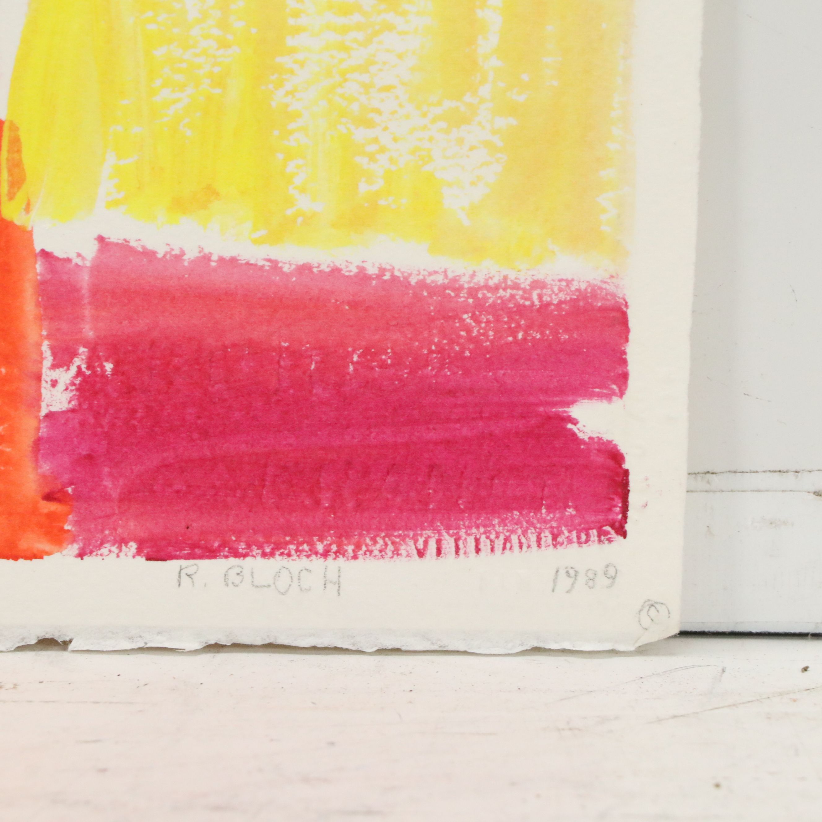 Rosemarie Bloch Acrylic Painting "Fugue I," 1989