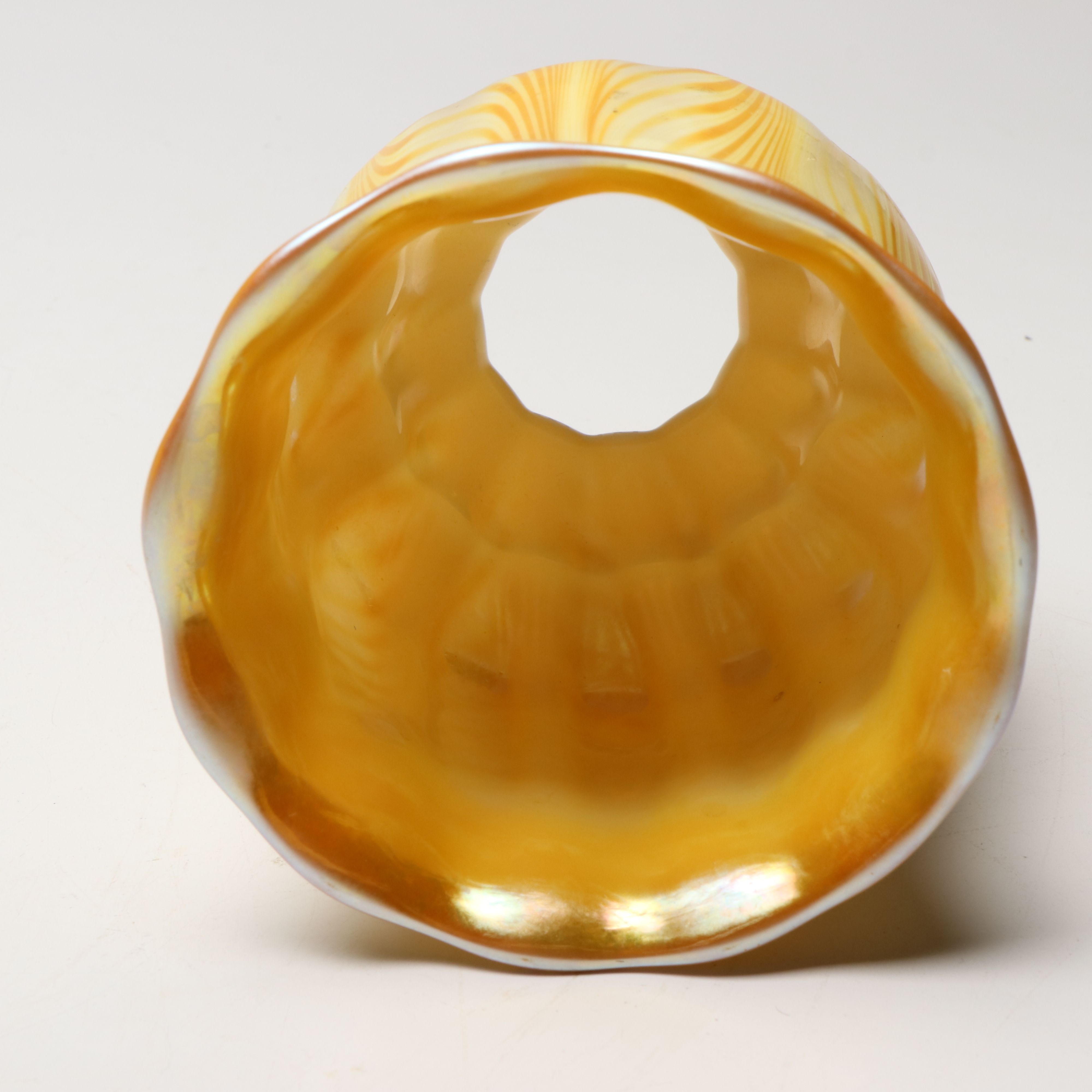 Steuben with Other Art Nouveau Iridescent Glass Lampshades