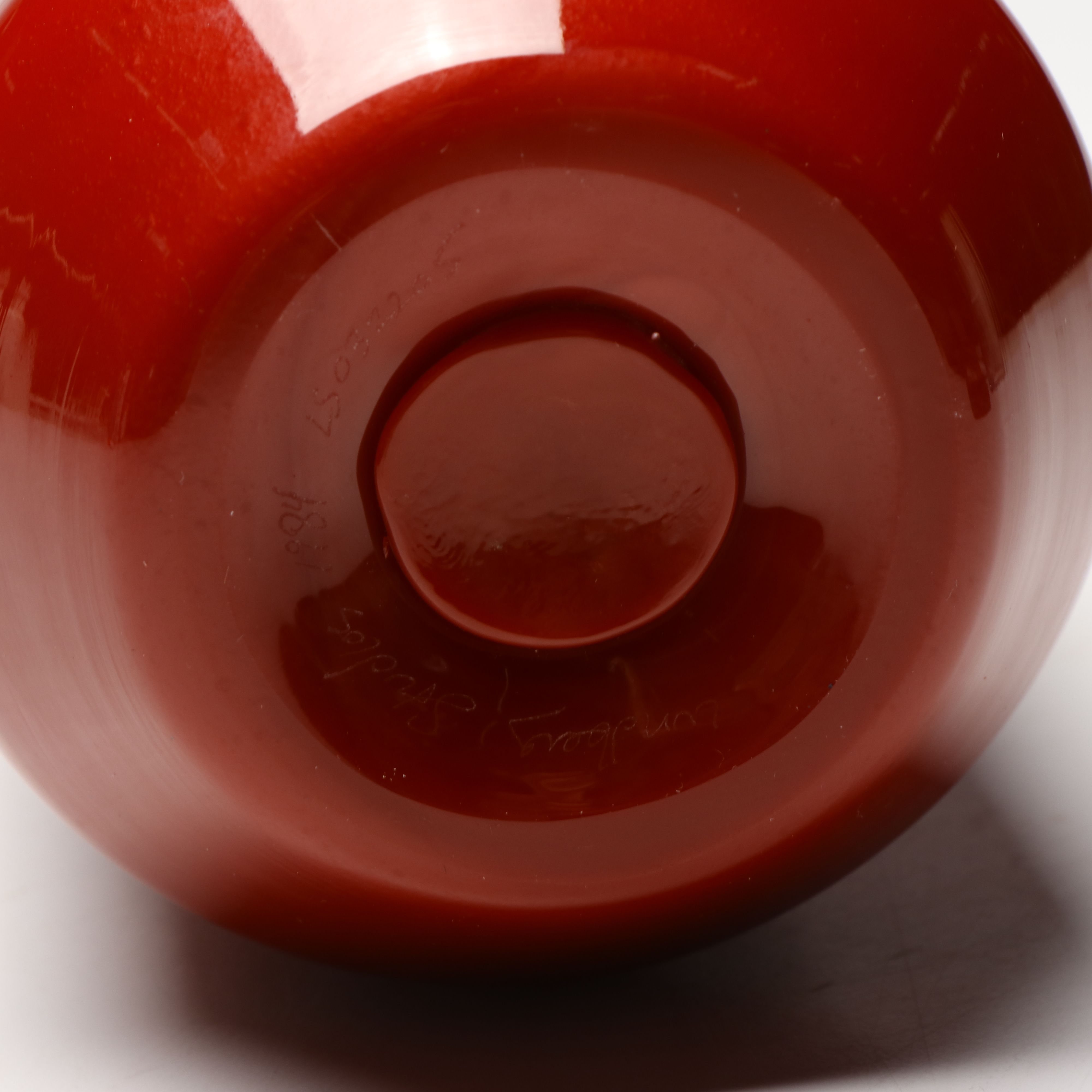 Lundberg Studios Blown Glass Vase, 1984