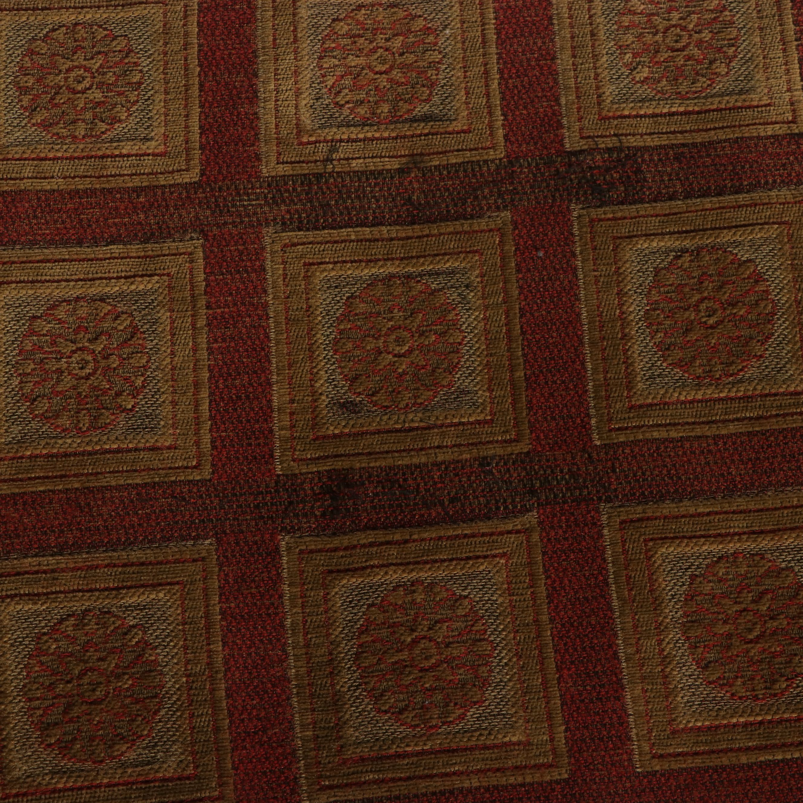 Pair of Sherrill Furniture French Provincial Style Armchairs and Ottoman