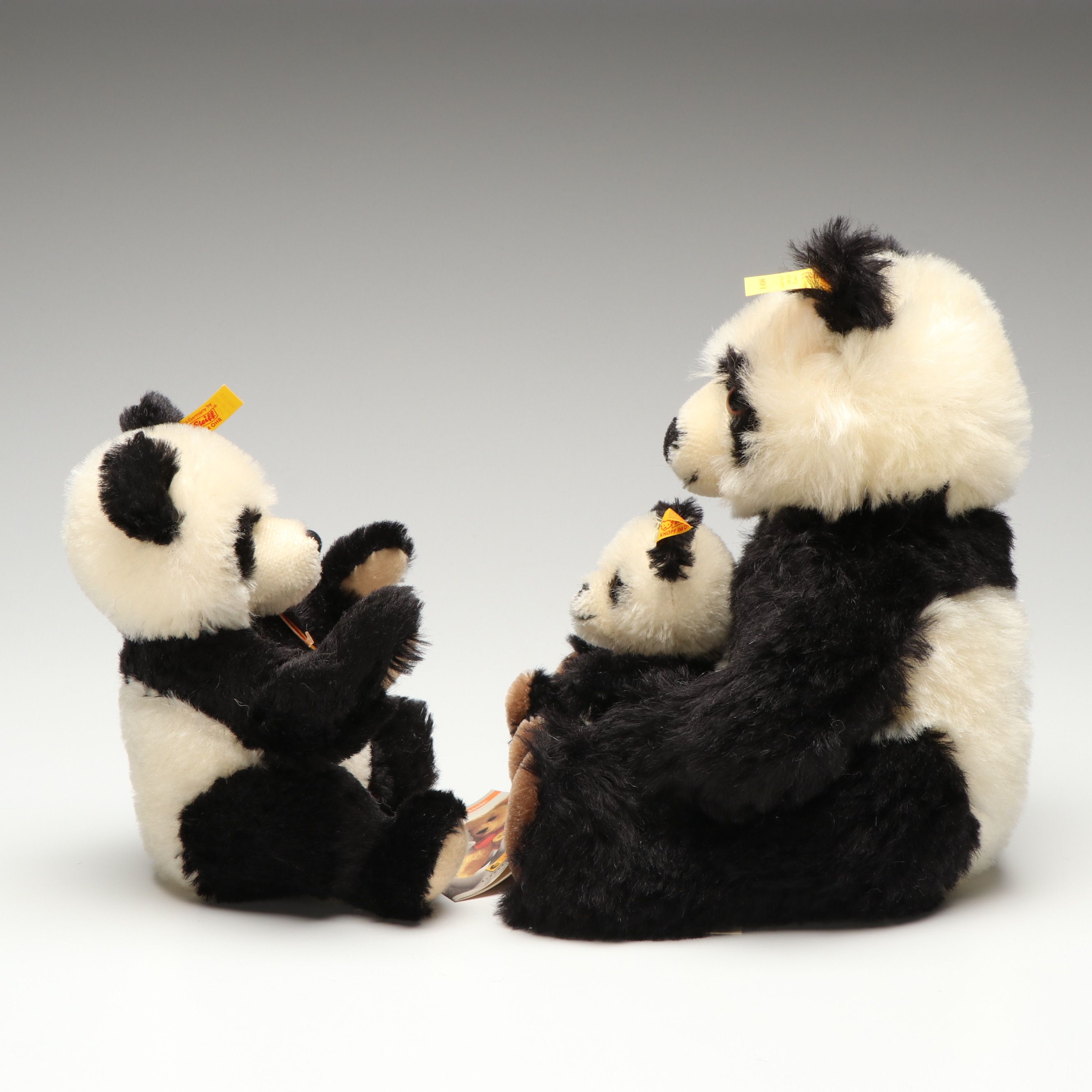 Steiff Mohair Panda Bear Stuffed Toys