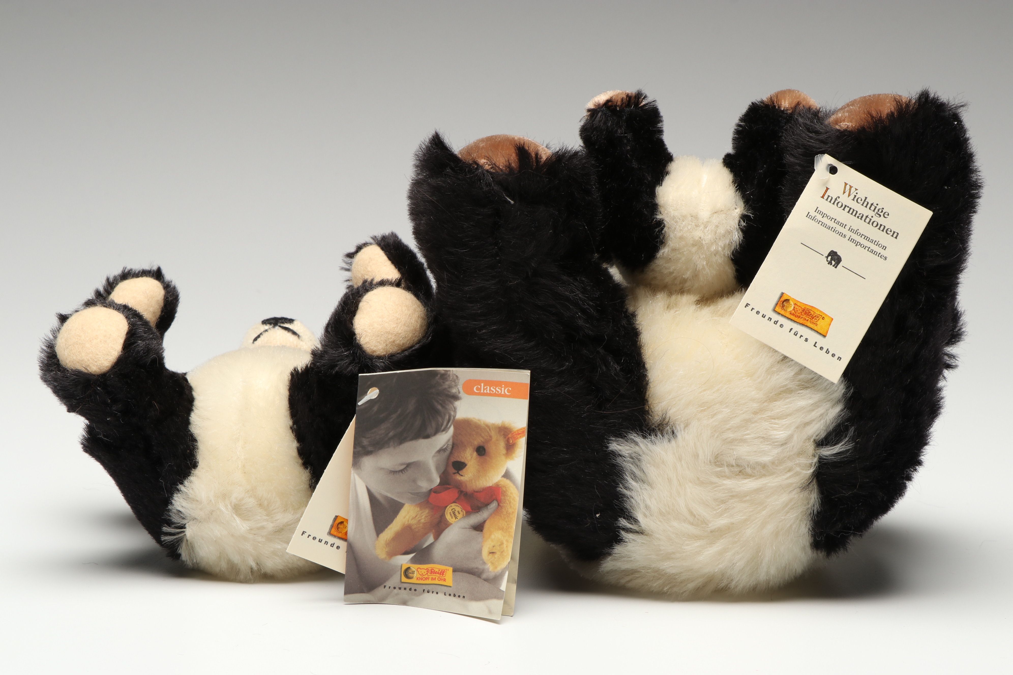 Steiff Mohair Panda Bear Stuffed Toys