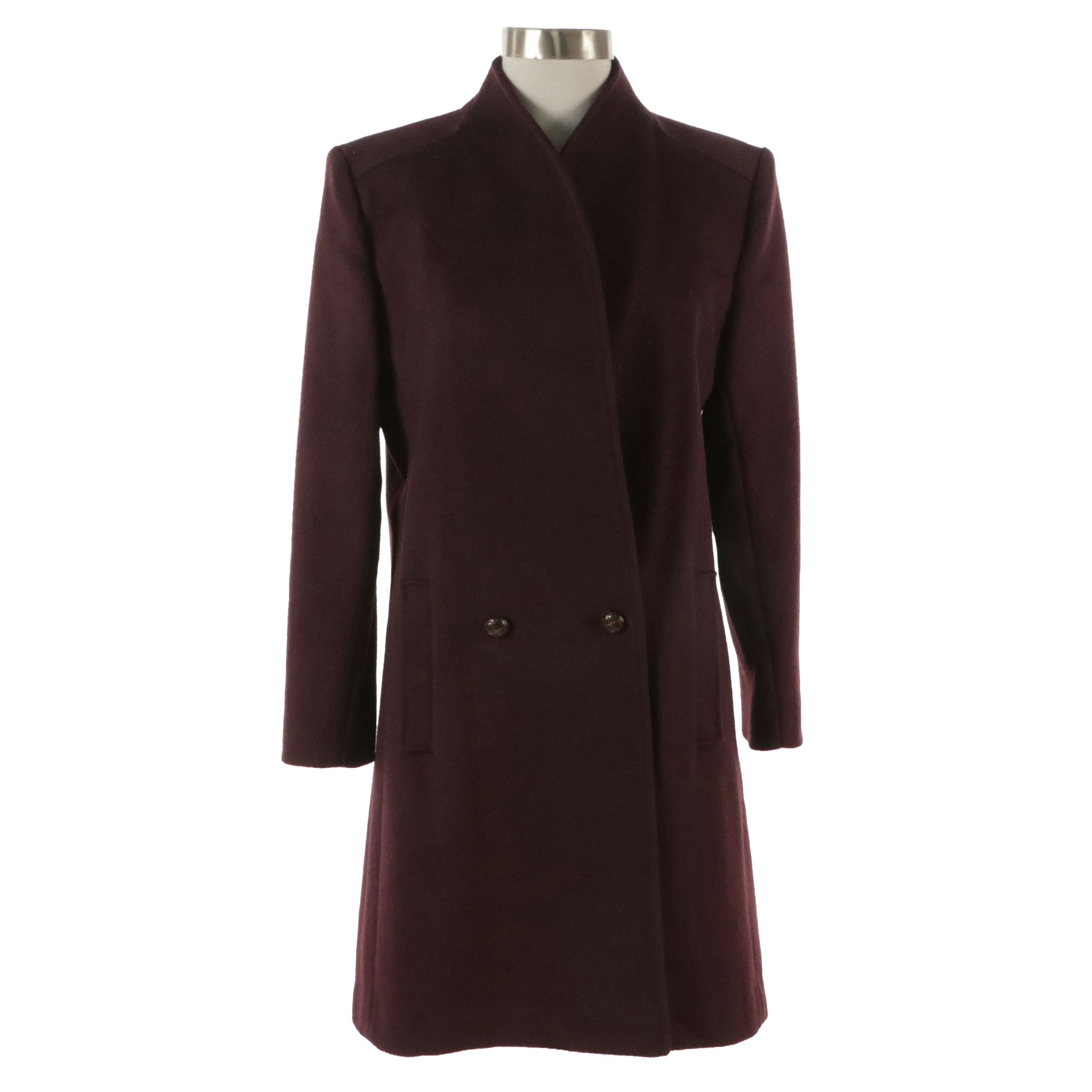 Jill Jr. Vintage Maroon Wool Coat