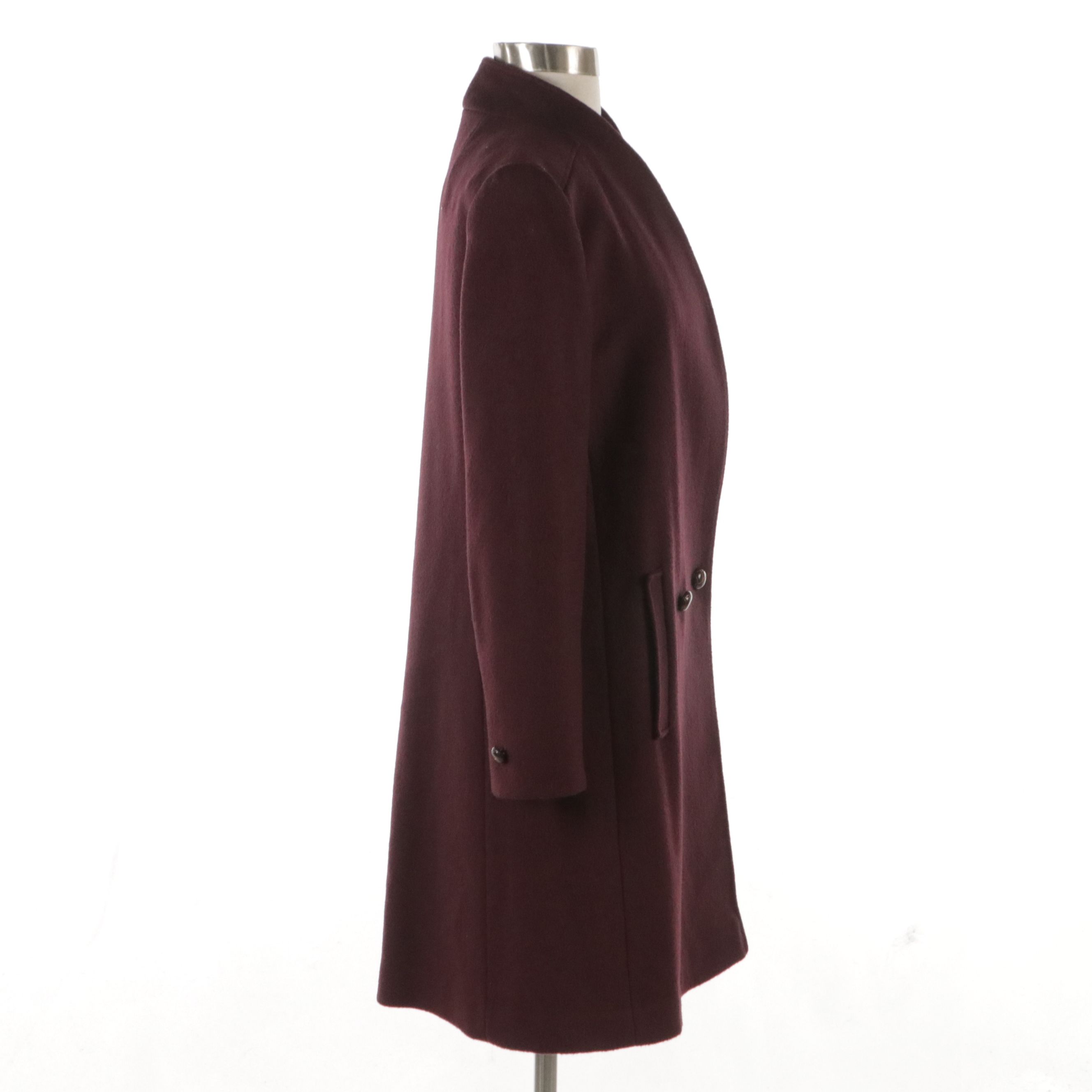 Jill Jr. Vintage Maroon Wool Coat