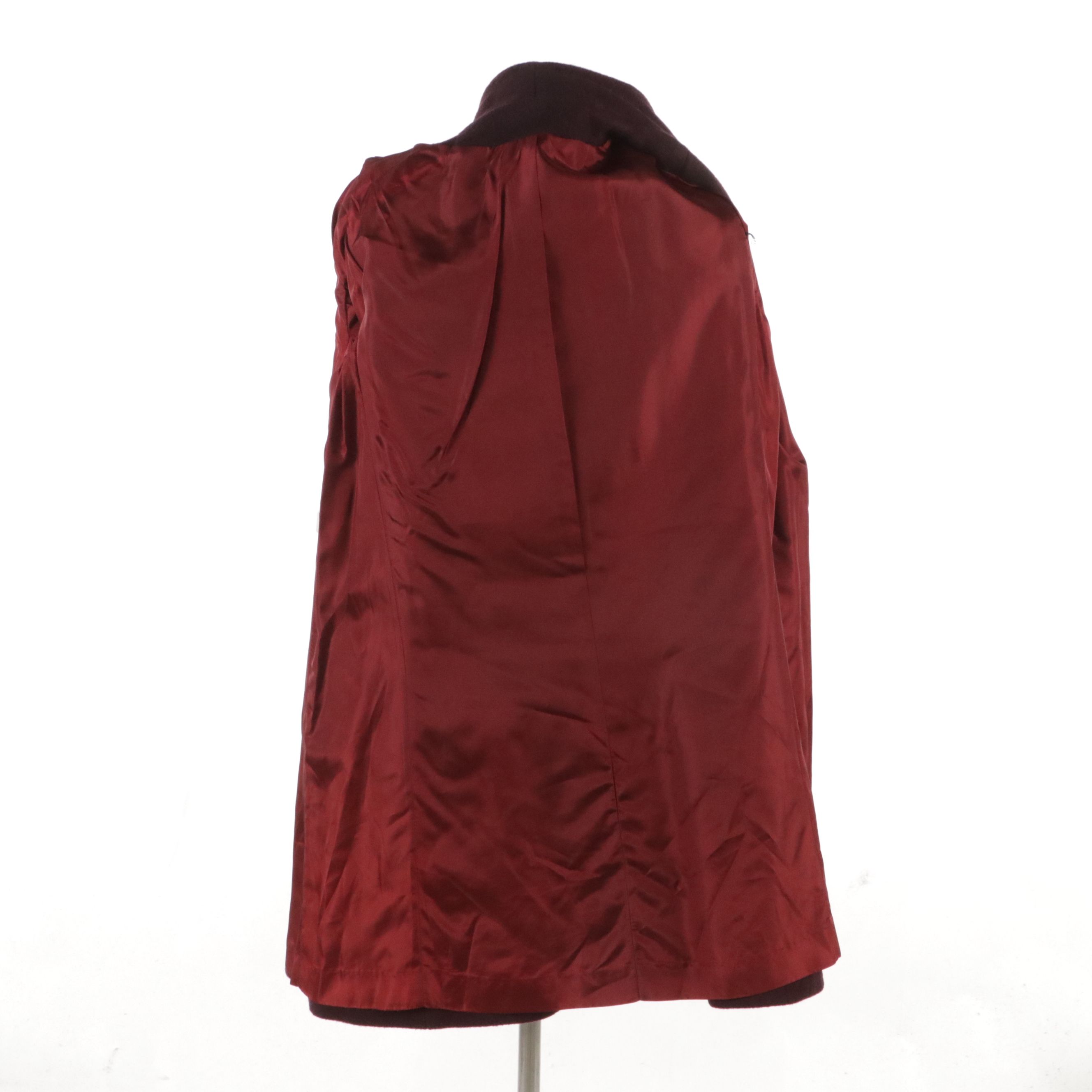 Jill Jr. Vintage Maroon Wool Coat