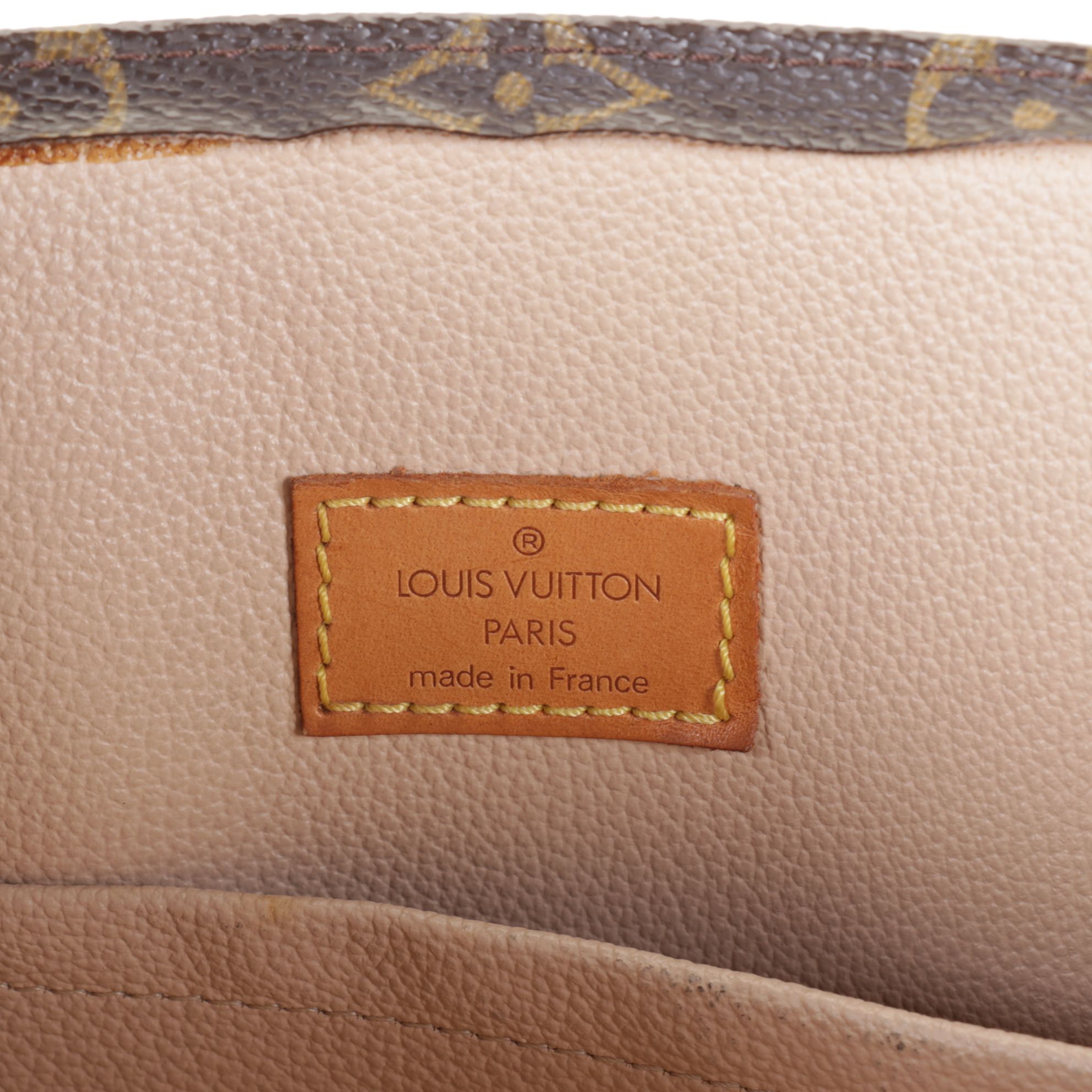 Louis Vuitton Sac Plat Top Handle Tote Bag in Monogram Canvas and Leather