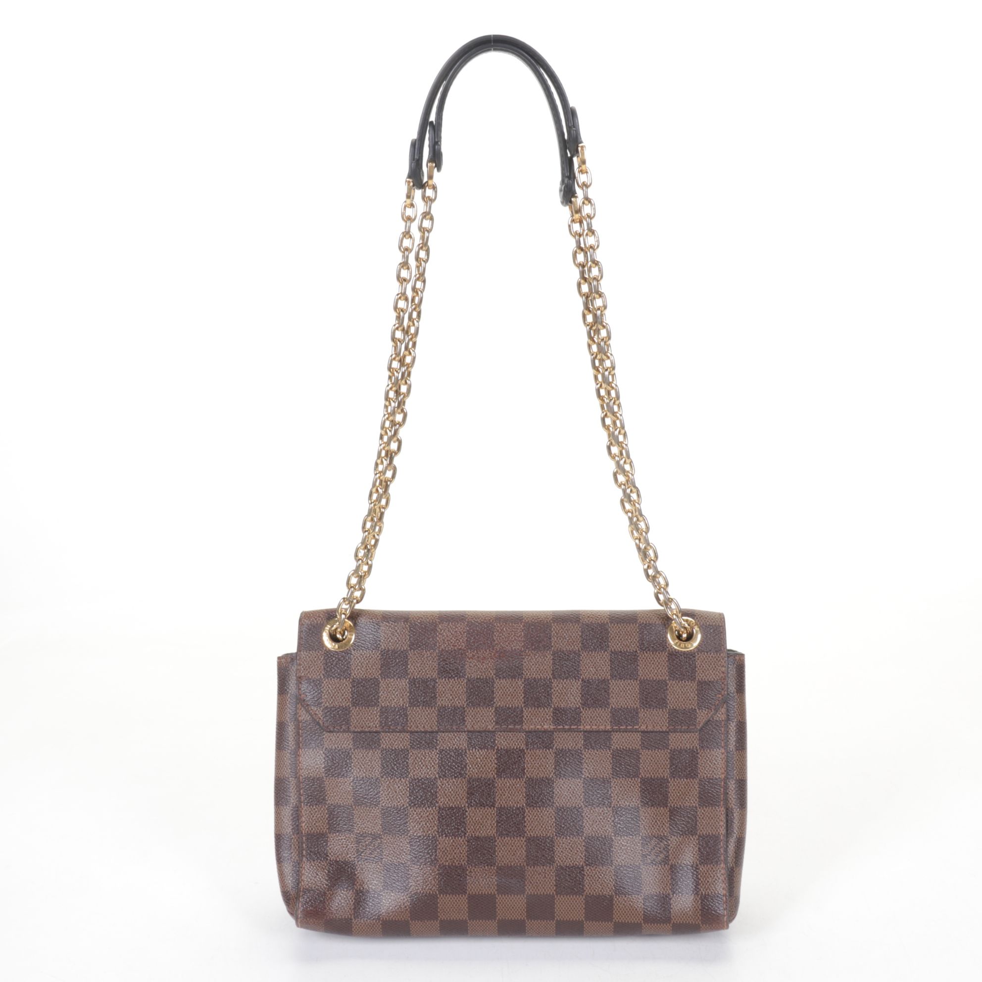 Louis Vuitton Vavin PM Chain Strap Bag in Damier Ebene Canvas & Leather