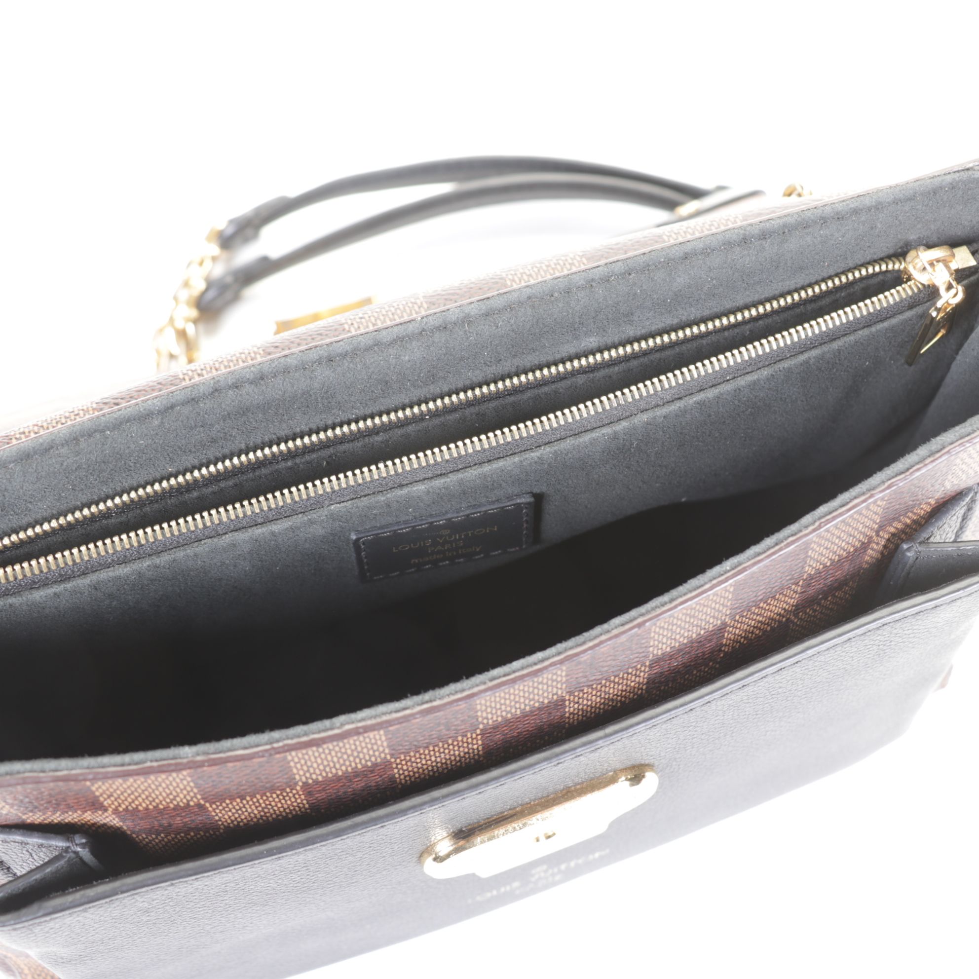 Louis Vuitton Vavin PM Chain Strap Bag in Damier Ebene Canvas & Leather