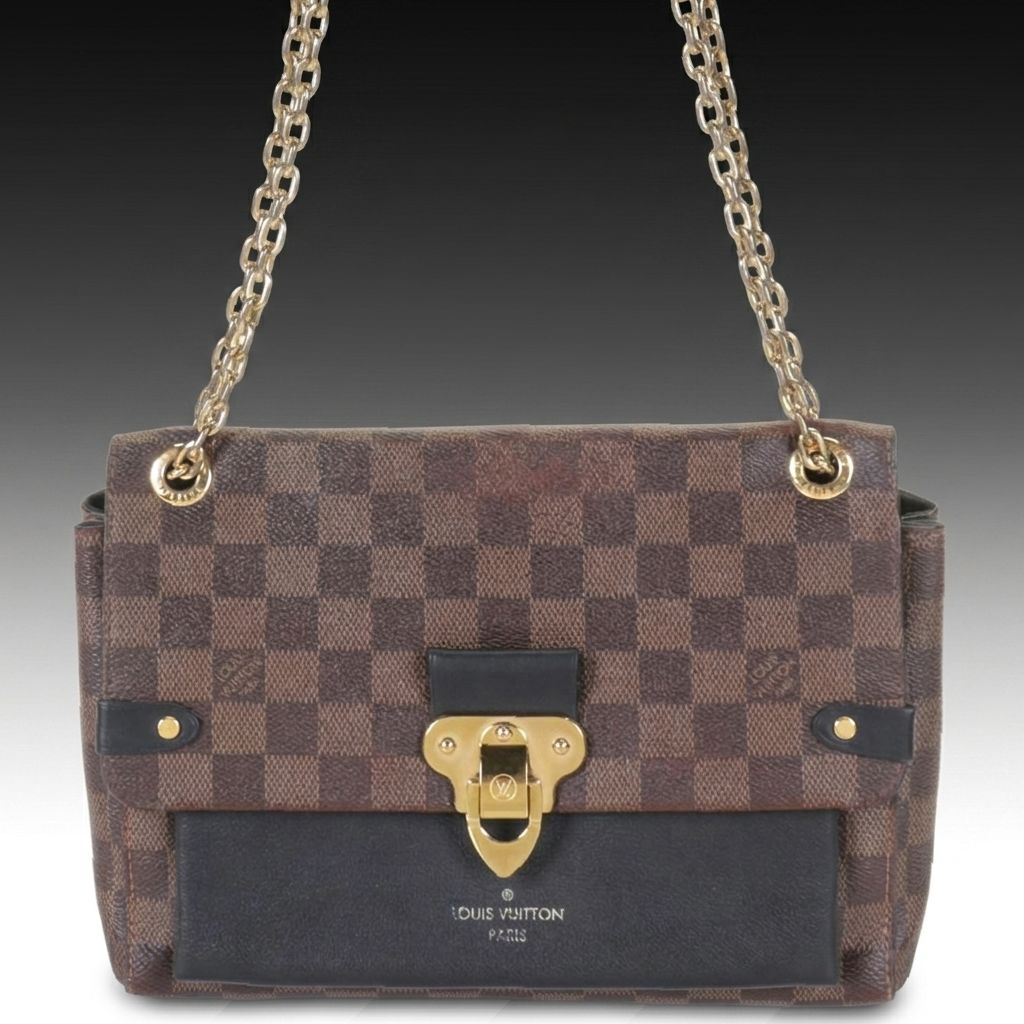 Louis Vuitton Vavin PM Chain Strap Bag in Damier Ebene Canvas & Leather