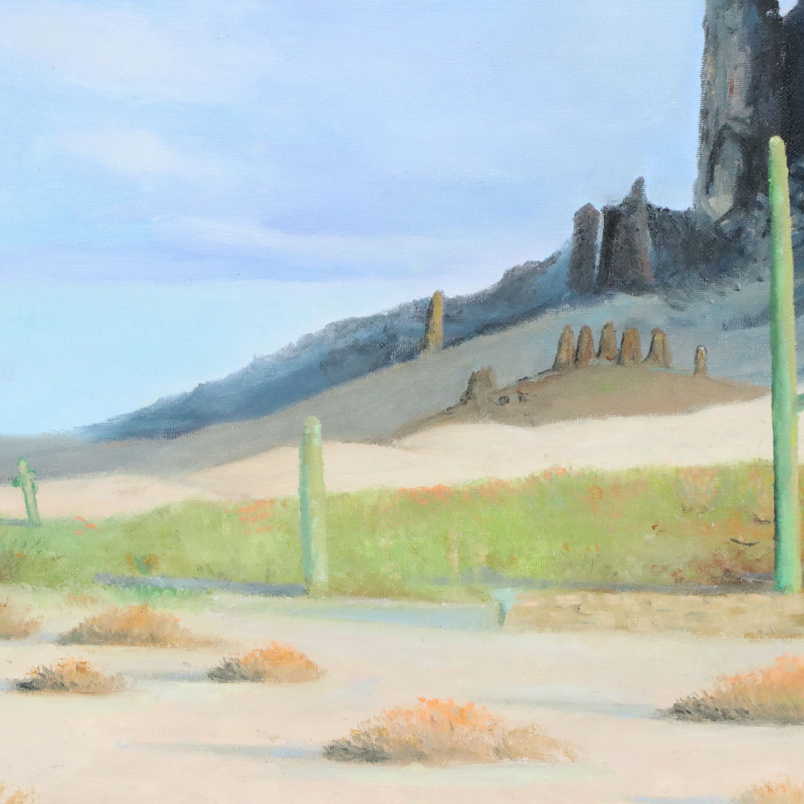 Steven David Brandlein Oil Painting "By the Superstitions," 2024