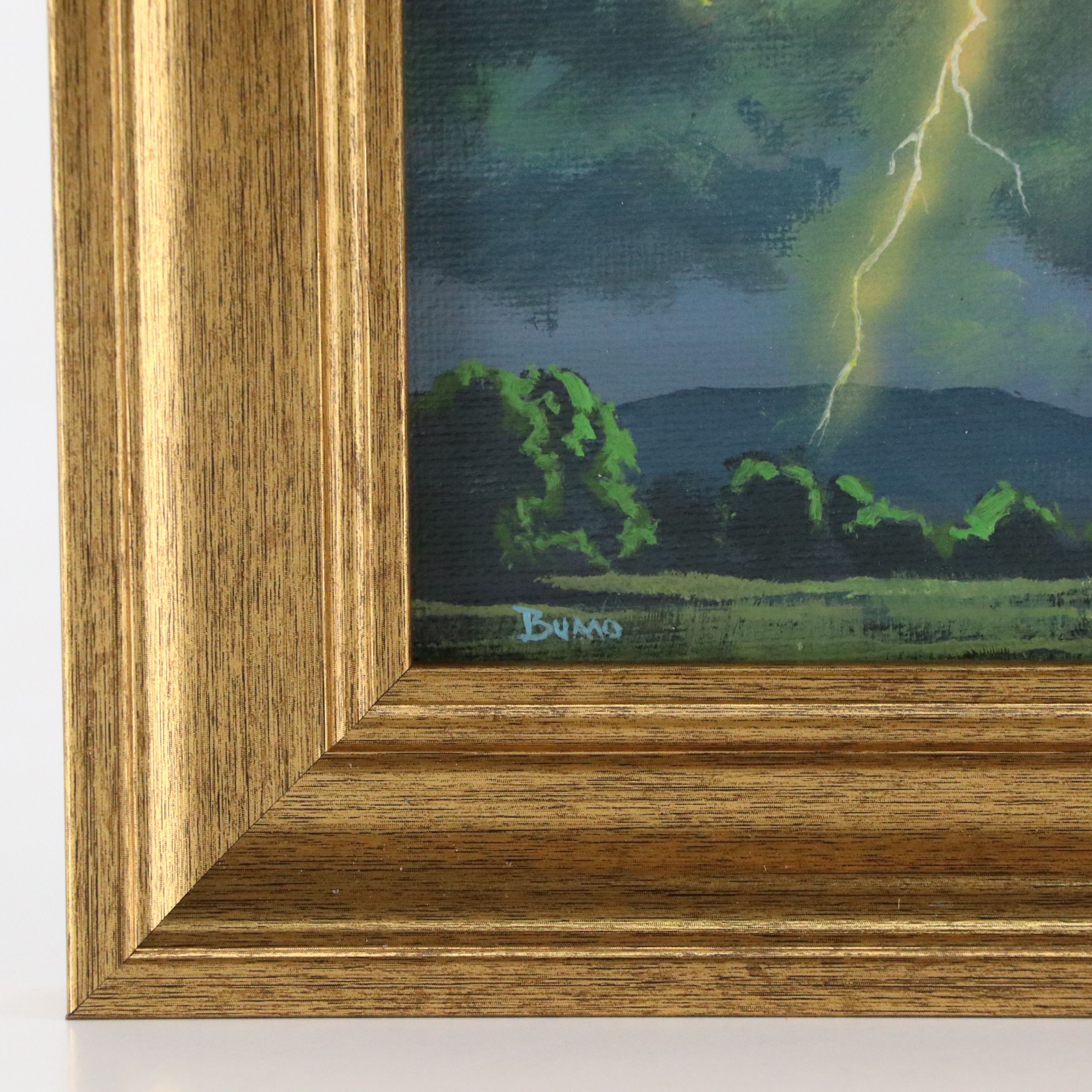 Douglas "Bumo" Johnpeer Acrylic Landscape Painting, Circa 2026