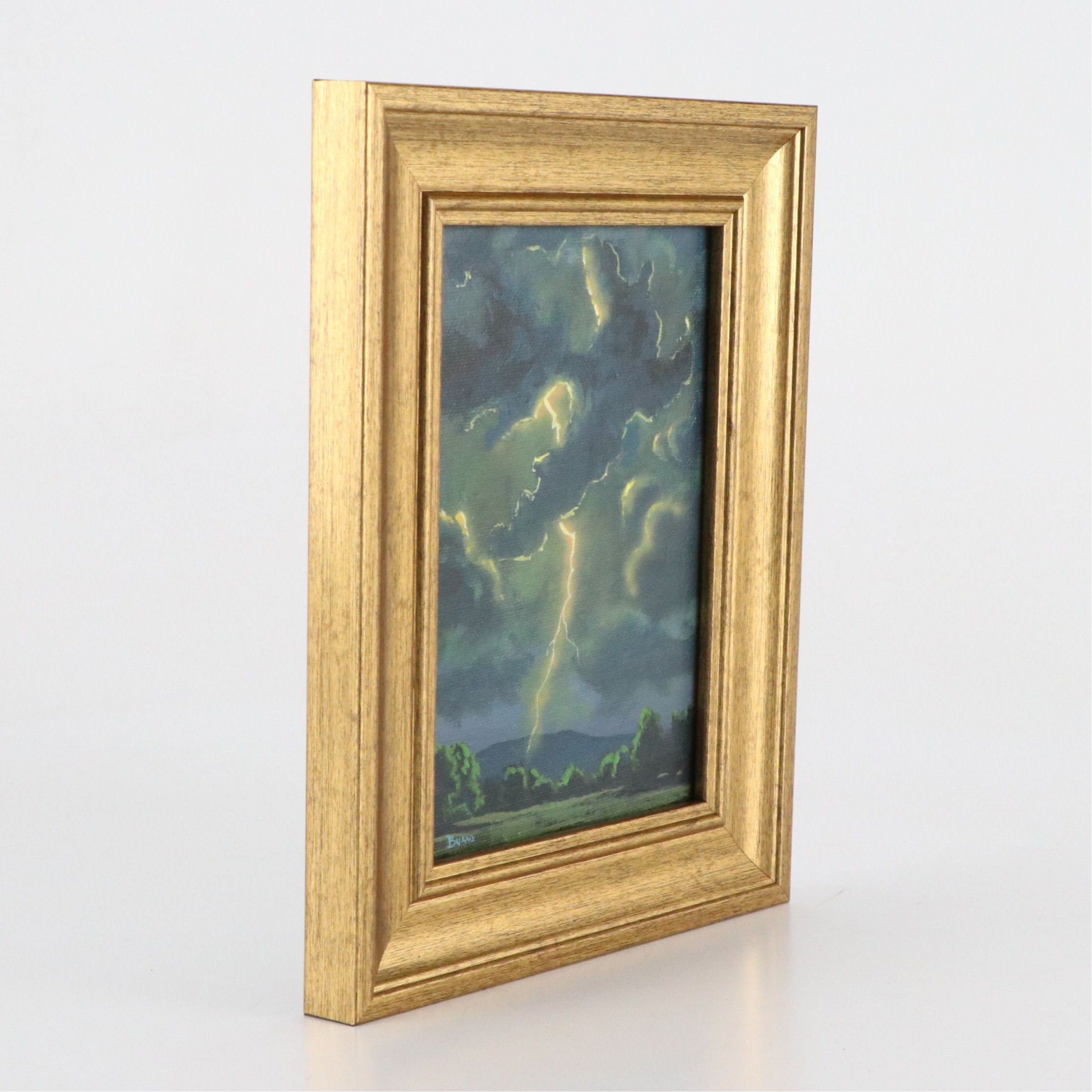 Douglas "Bumo" Johnpeer Acrylic Landscape Painting, Circa 2026