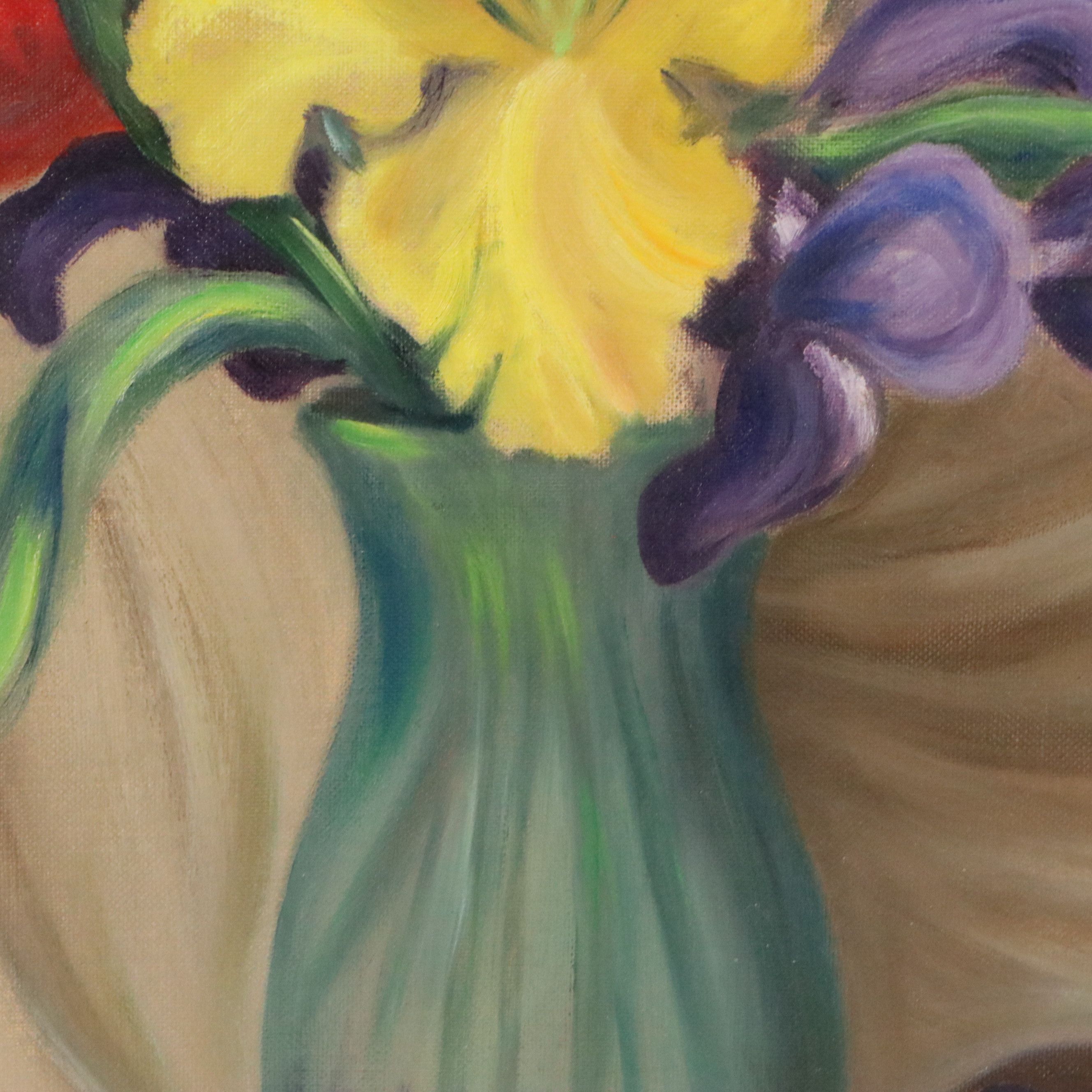 A. Baird Oil Painting of Floral Still Life, 1968