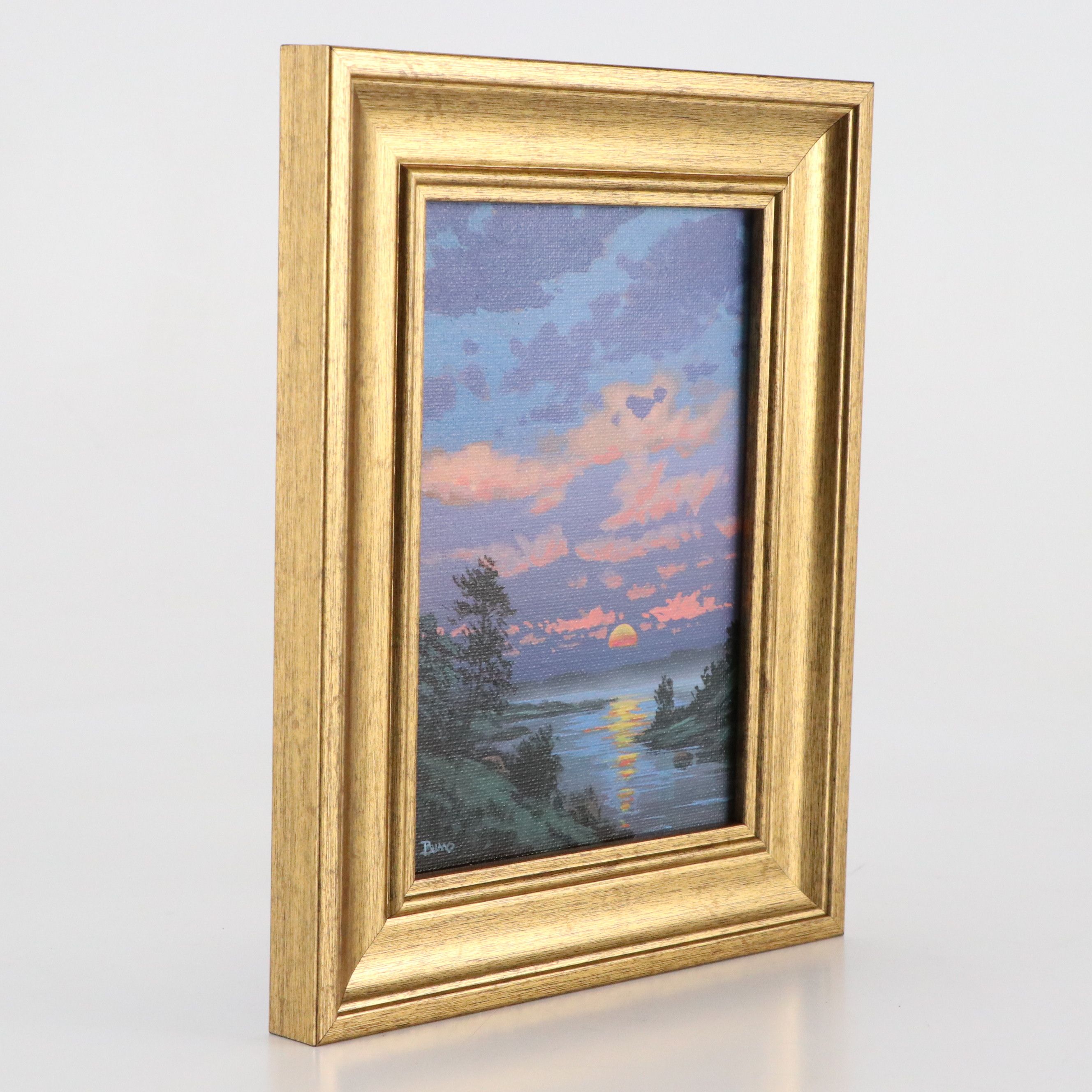 Douglas "Bumo" Johnpeer Acrylic Landscape Painting, Circa 2026