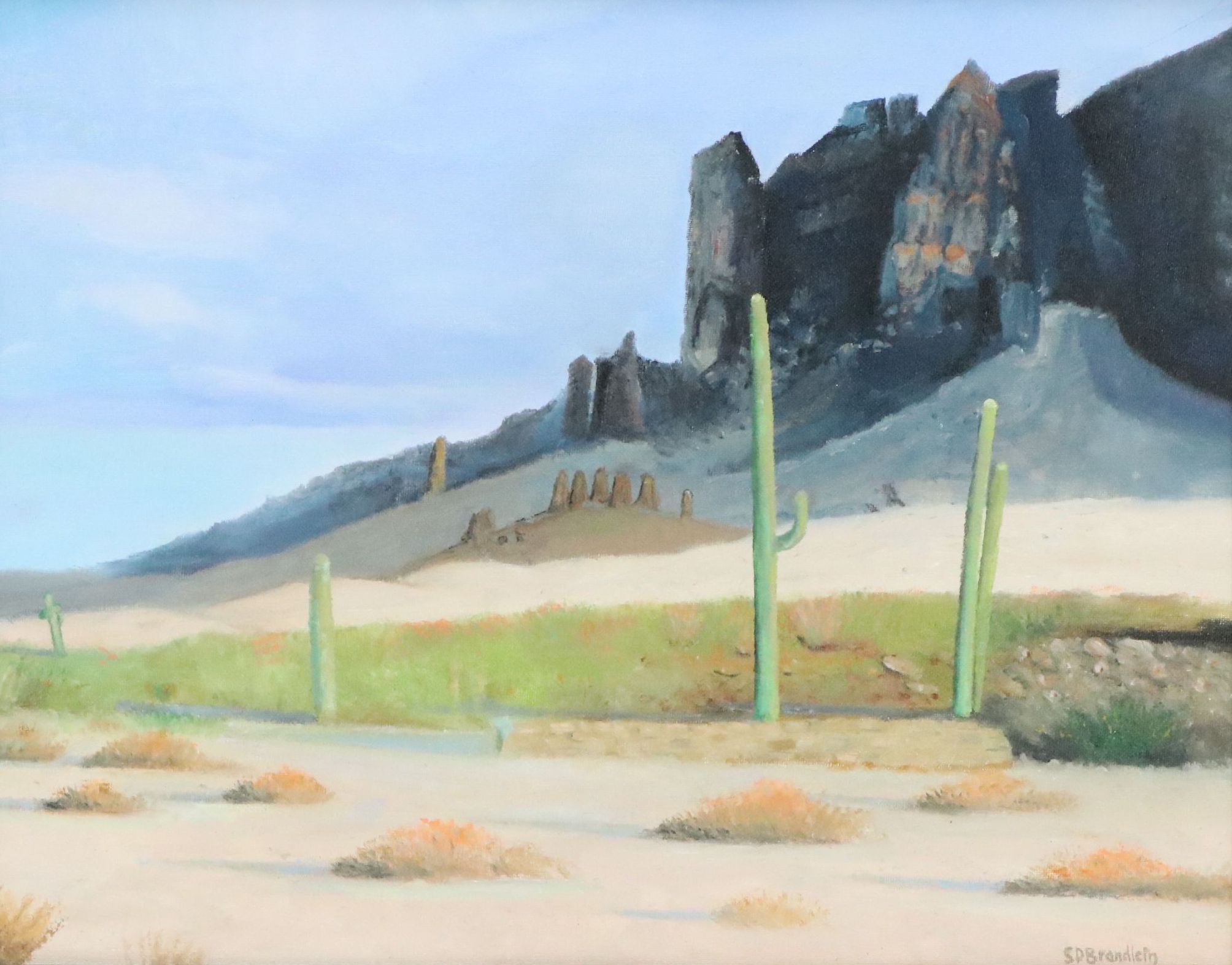 Steven David Brandlein Oil Painting "By the Superstitions," 2024