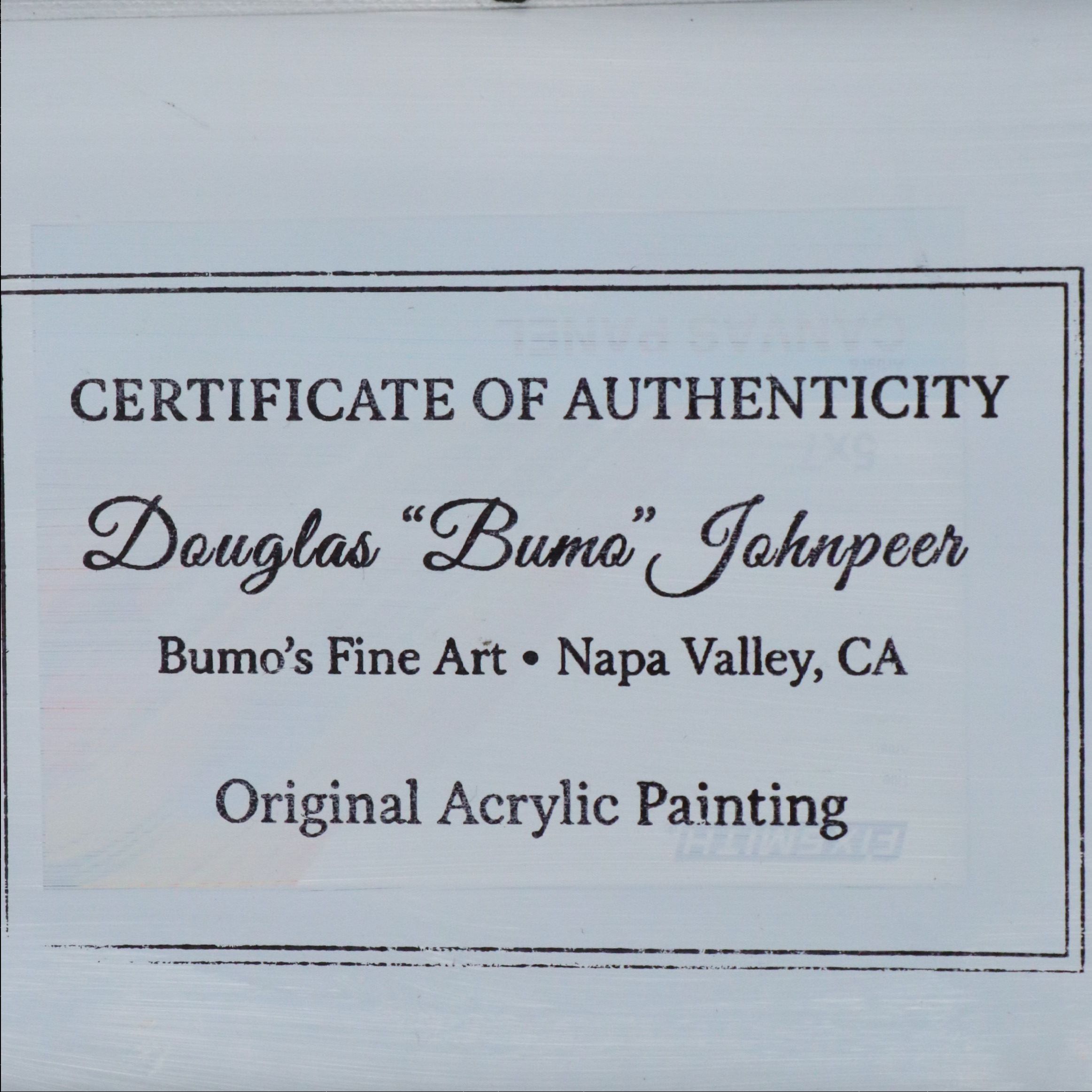 Douglas "Bumo" Johnpeer Acrylic Landscape Painting, Circa 2026