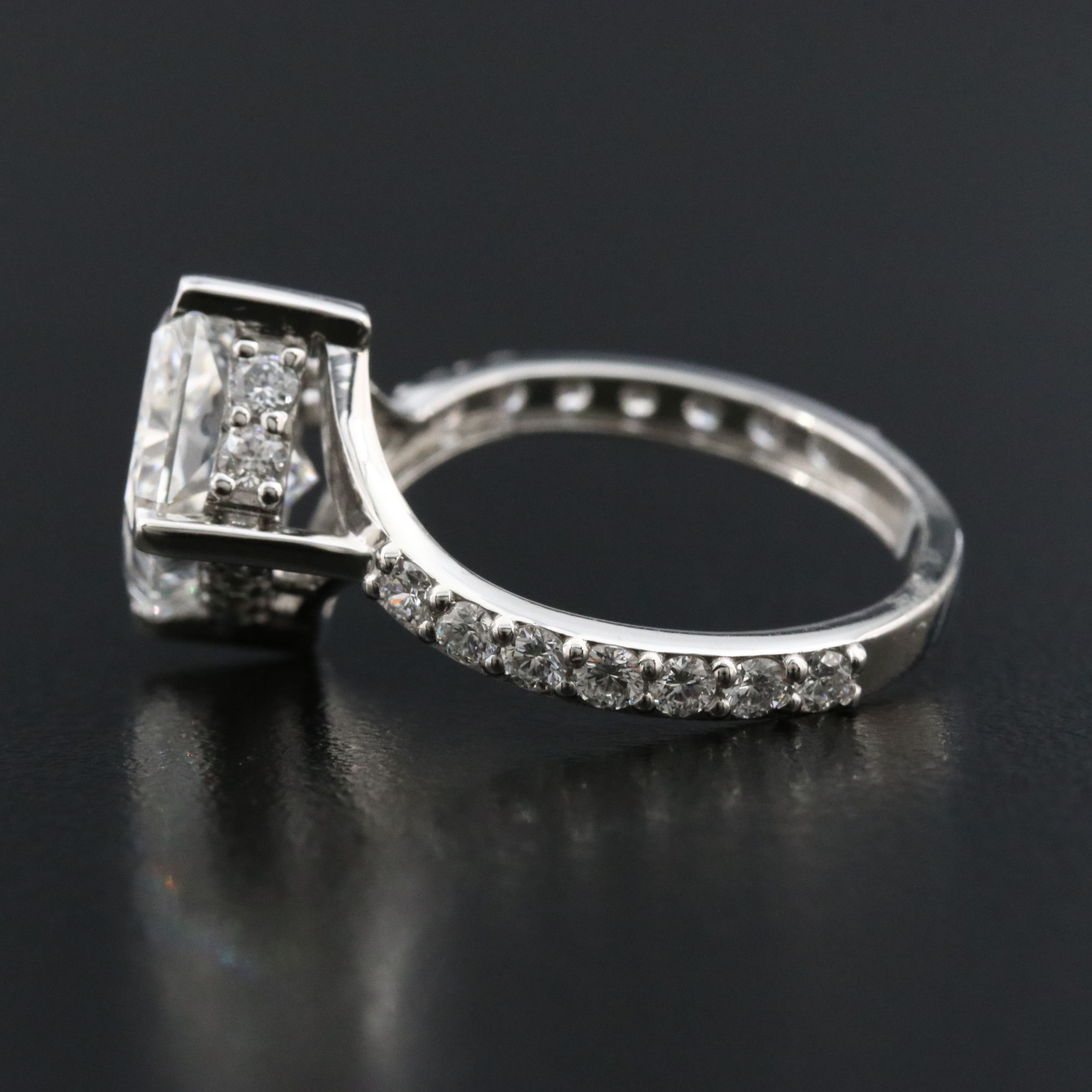 Platinum 4.65 CTW Lab Grown Diamond Ring with IGI Report