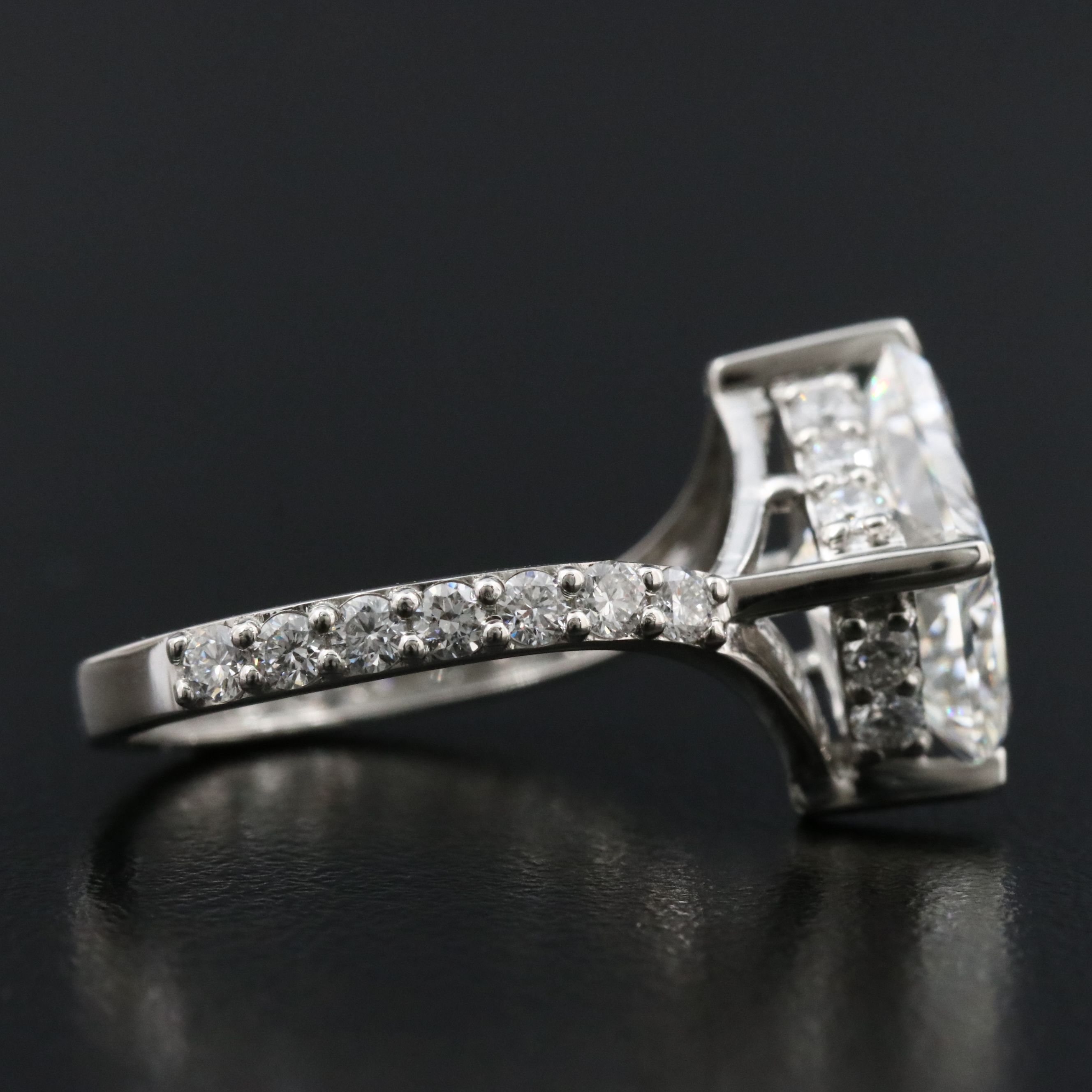 Platinum 4.65 CTW Lab Grown Diamond Ring with IGI Report