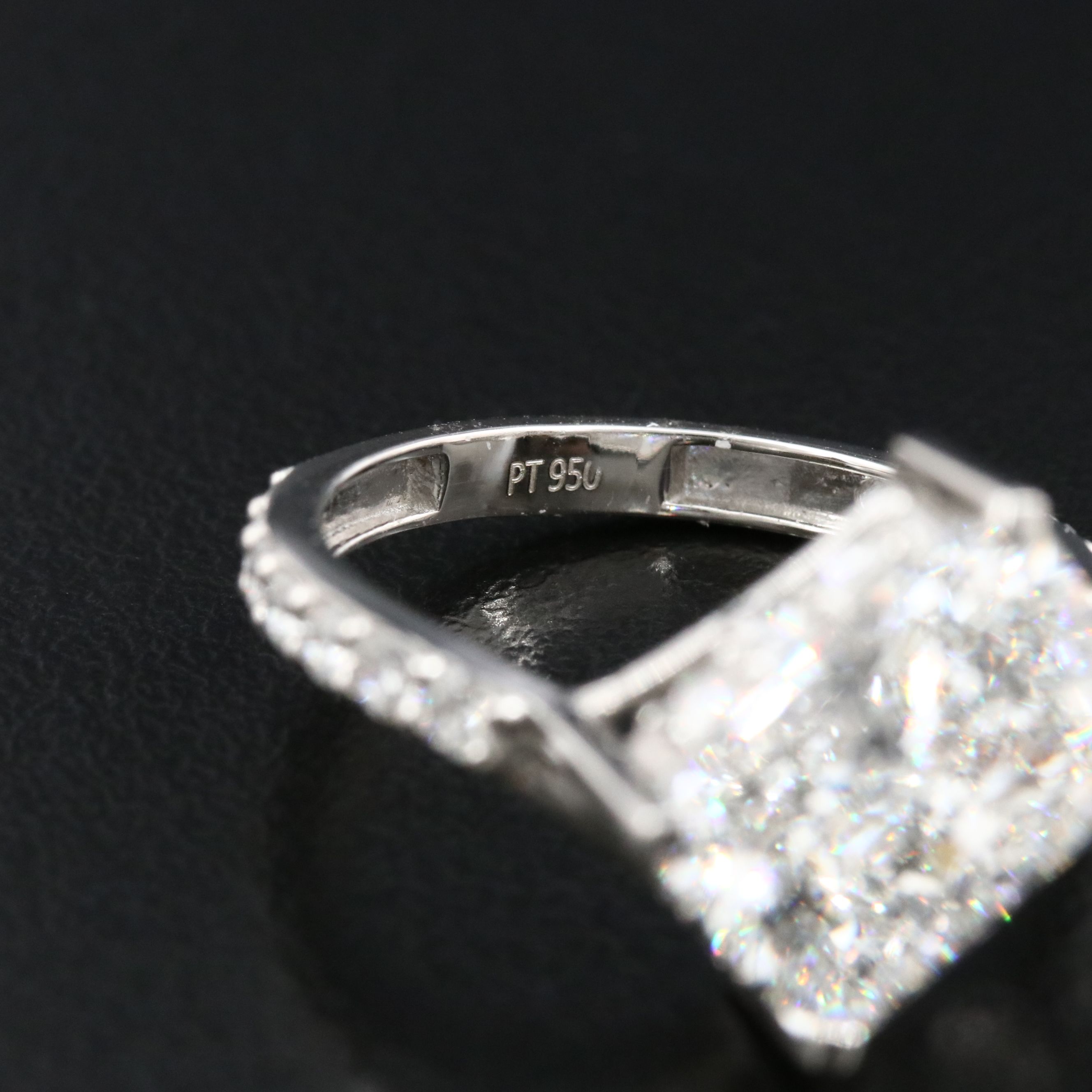 Platinum 4.65 CTW Lab Grown Diamond Ring with IGI Report