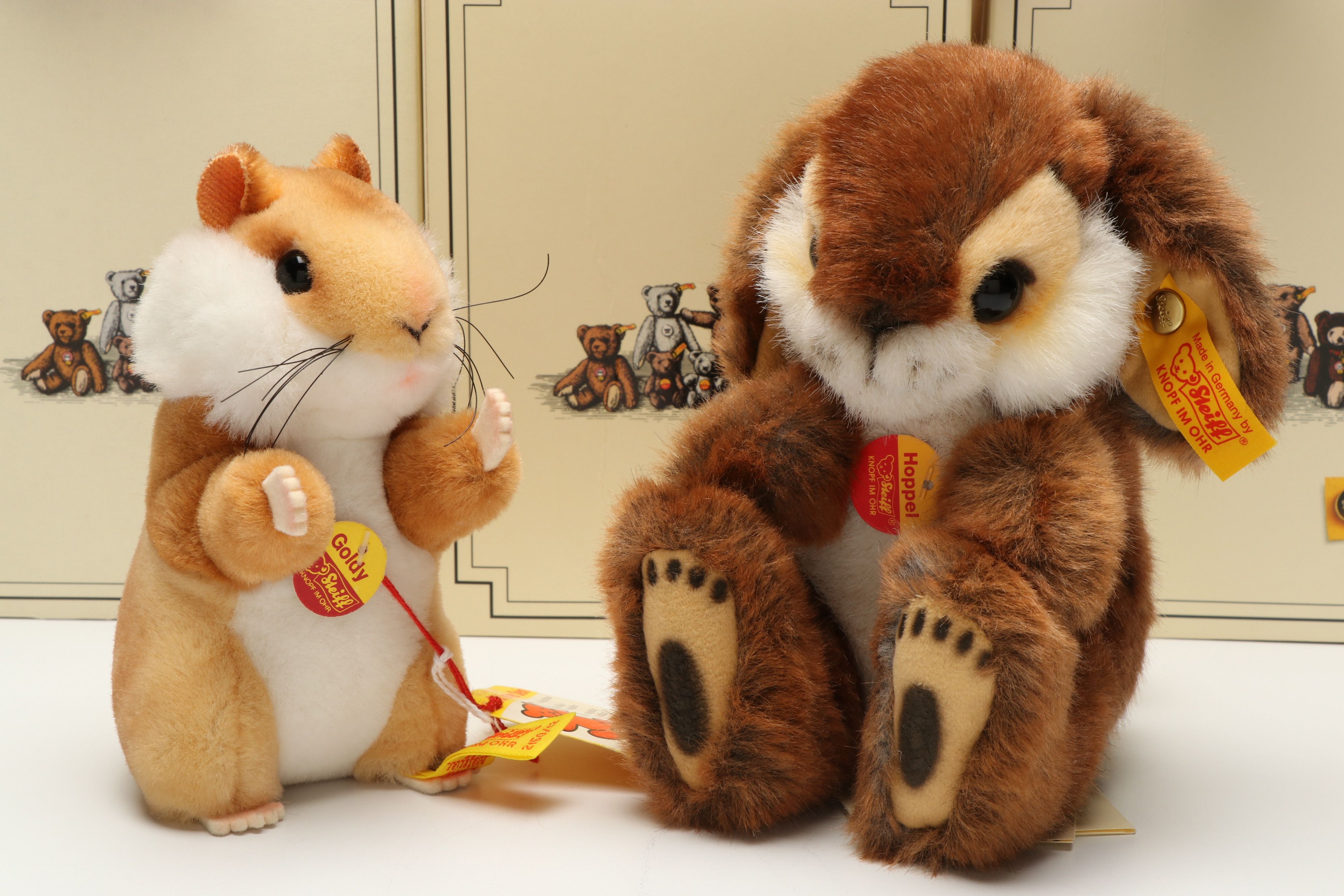 Steiff  "Hoppel," "Hase," "Dormili" and More Stuffed Animals