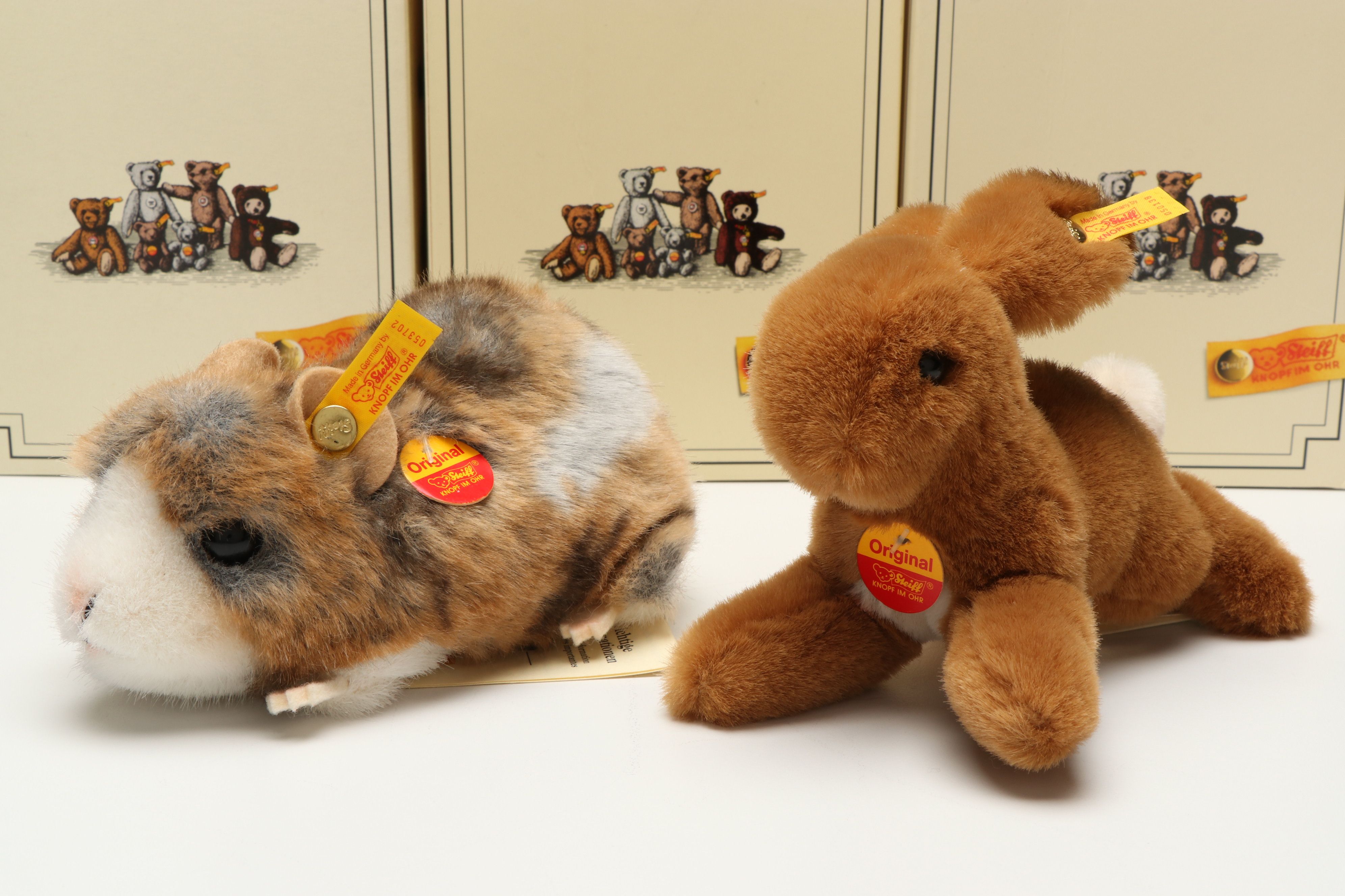 Steiff  "Hoppel," "Hase," "Dormili" and More Stuffed Animals