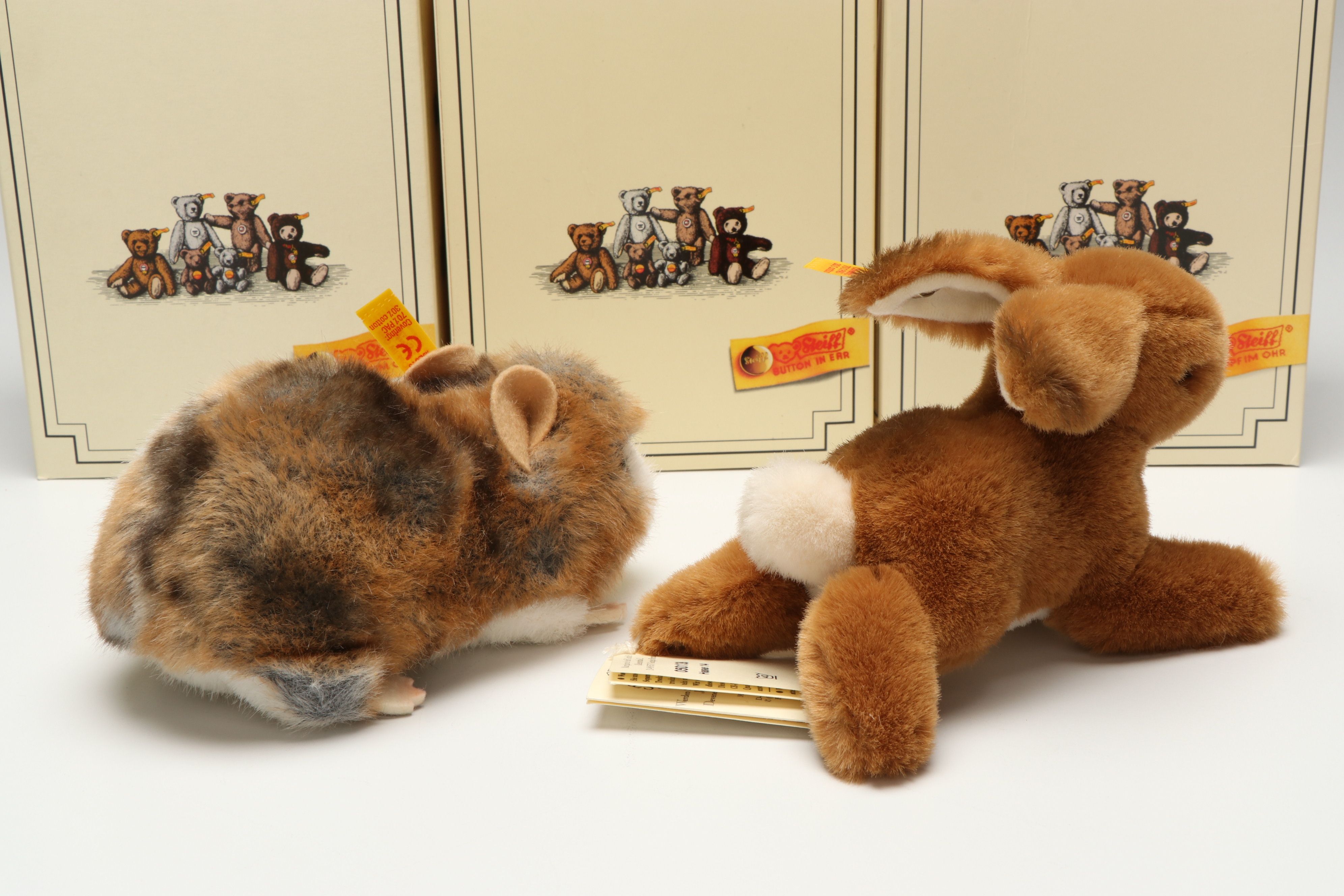 Steiff  "Hoppel," "Hase," "Dormili" and More Stuffed Animals
