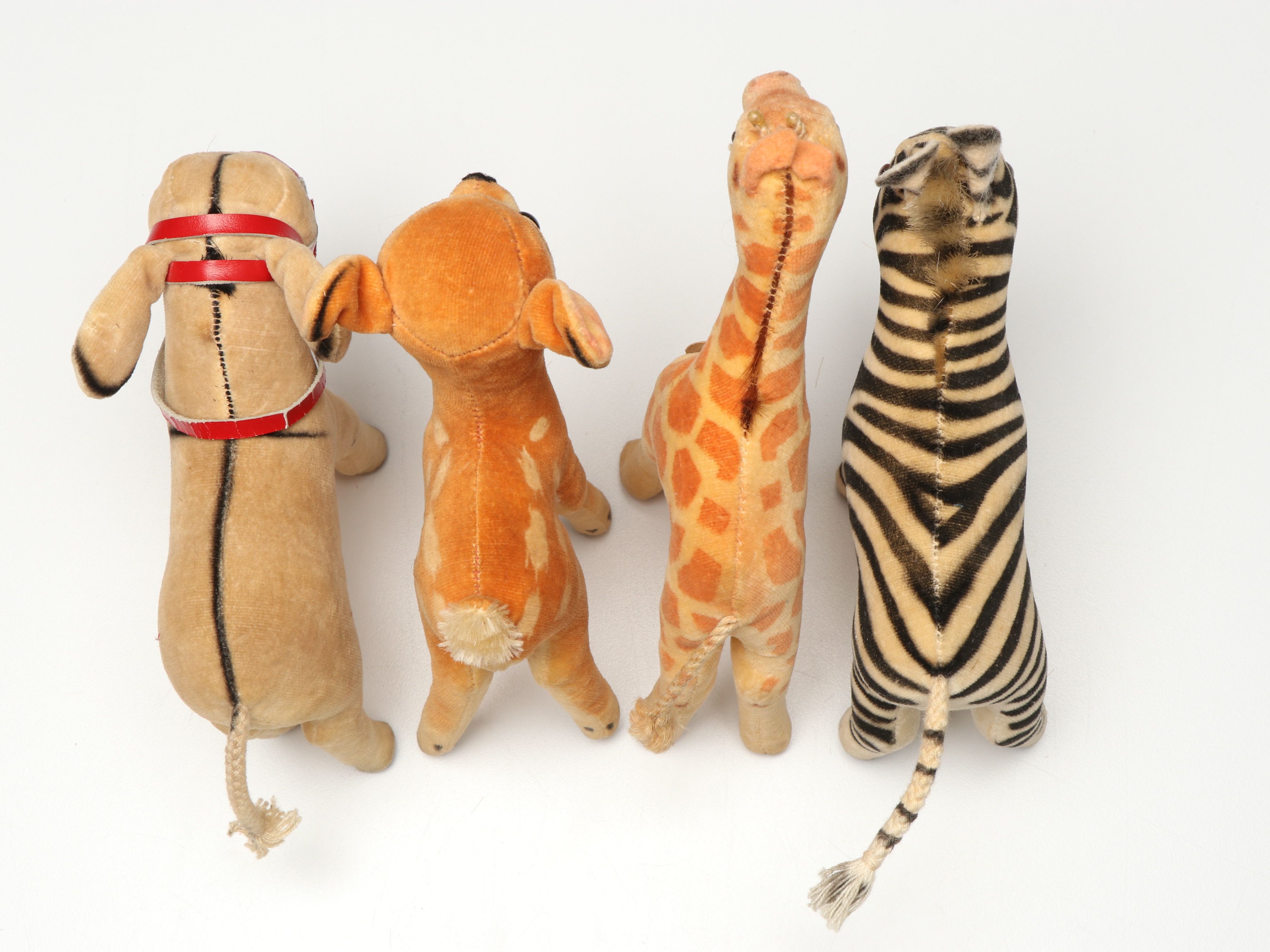 Steiff "Bambi" and "Zebra" with More Stuffed Toys, Mid to Late 20th C.