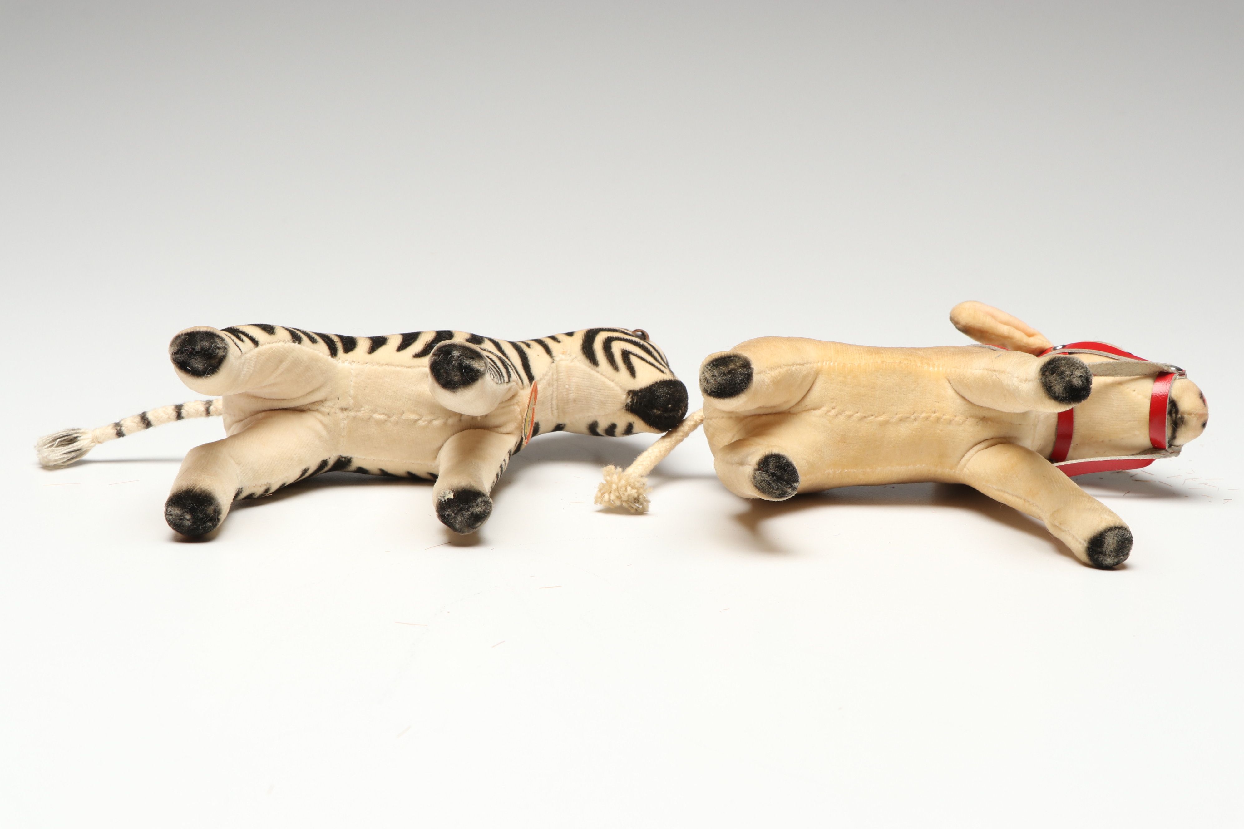 Steiff "Bambi" and "Zebra" with More Stuffed Toys, Mid to Late 20th C.