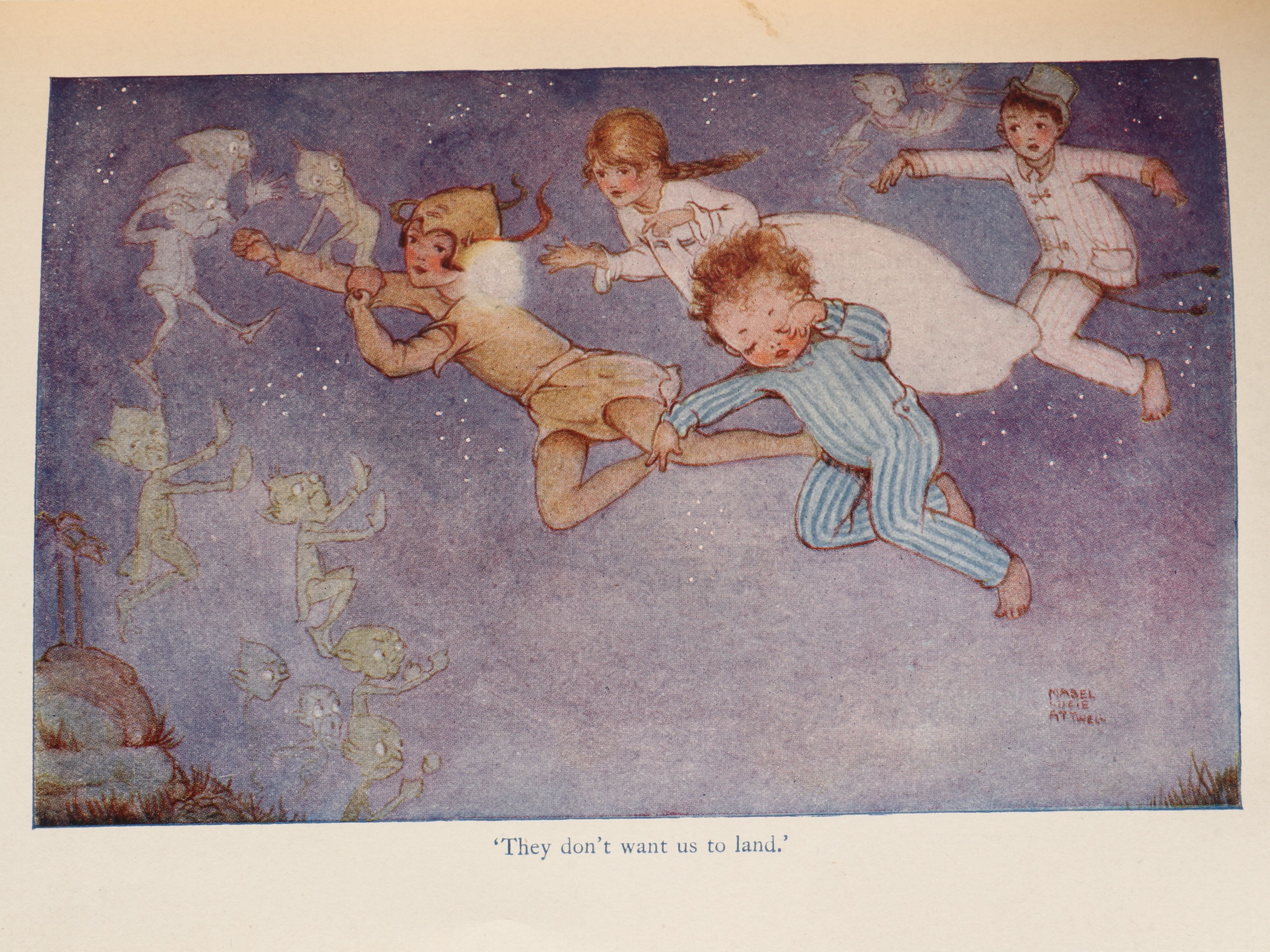 Mabel Lucie Attwell Illustrated "Peter Pan and Wendy" by J. M. Barrie, 1931