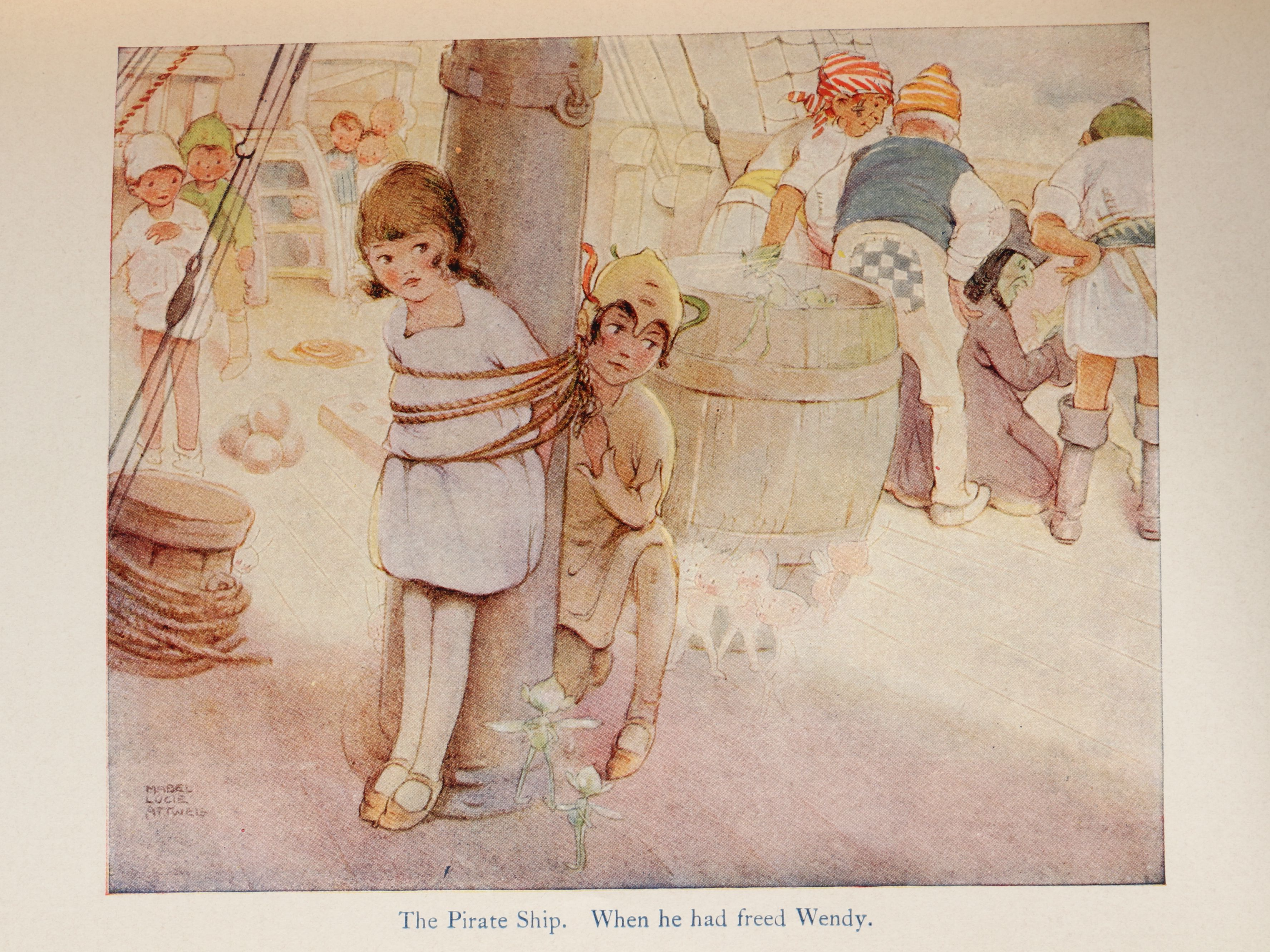 Mabel Lucie Attwell Illustrated "Peter Pan and Wendy" by J. M. Barrie, 1931
