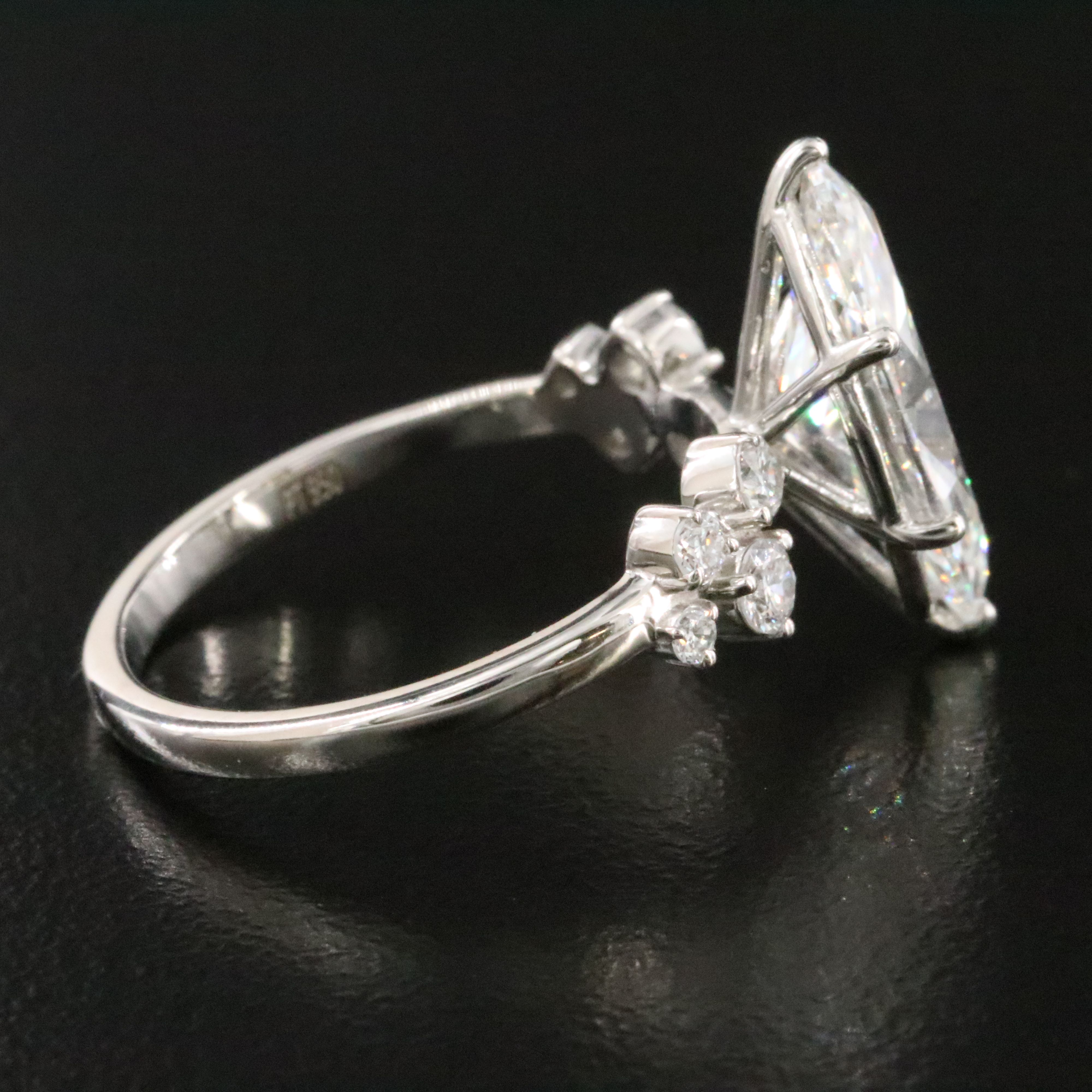 Platinum 2.81 CTW Lab Grown Diamond Ring with IGI Report