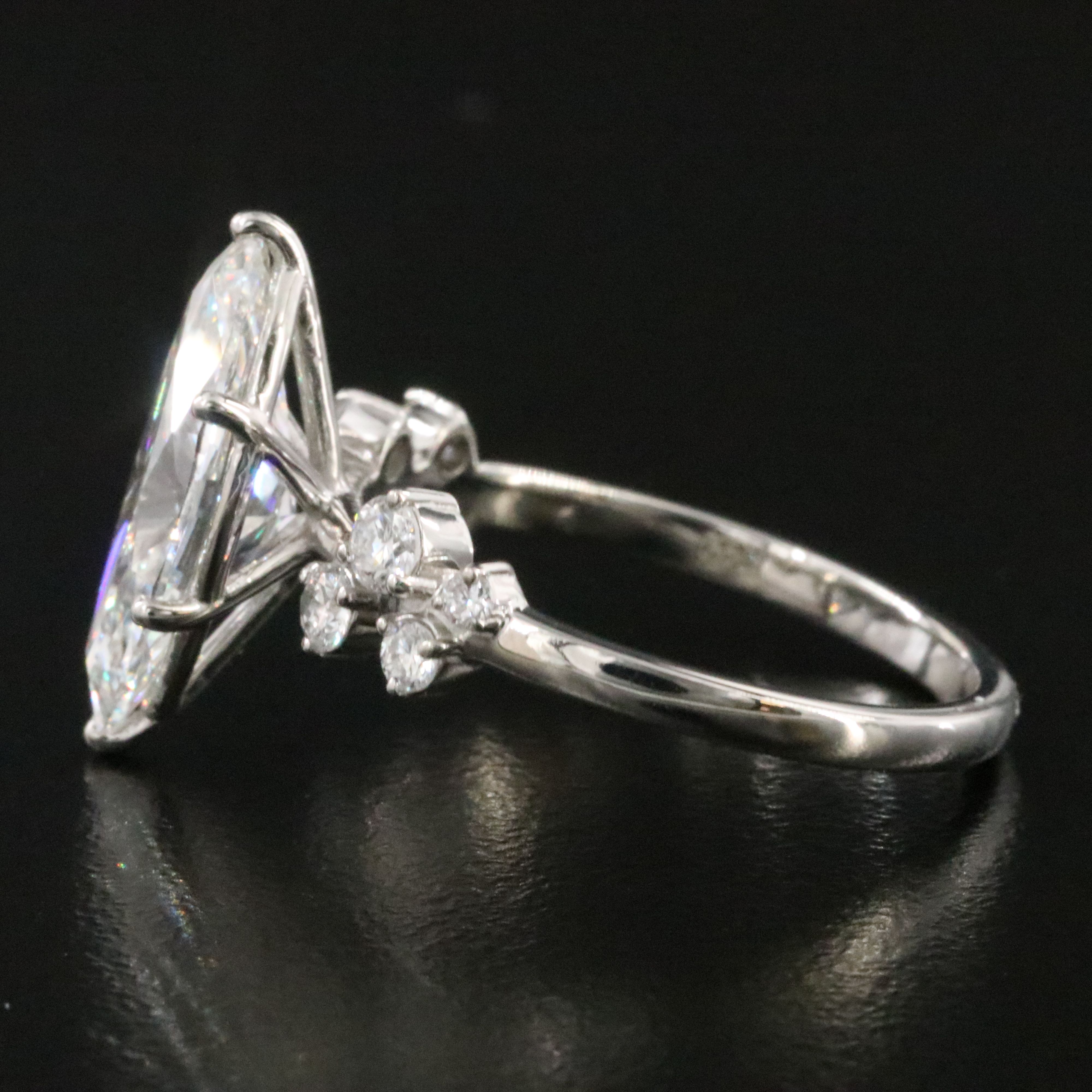 Platinum 2.81 CTW Lab Grown Diamond Ring with IGI Report