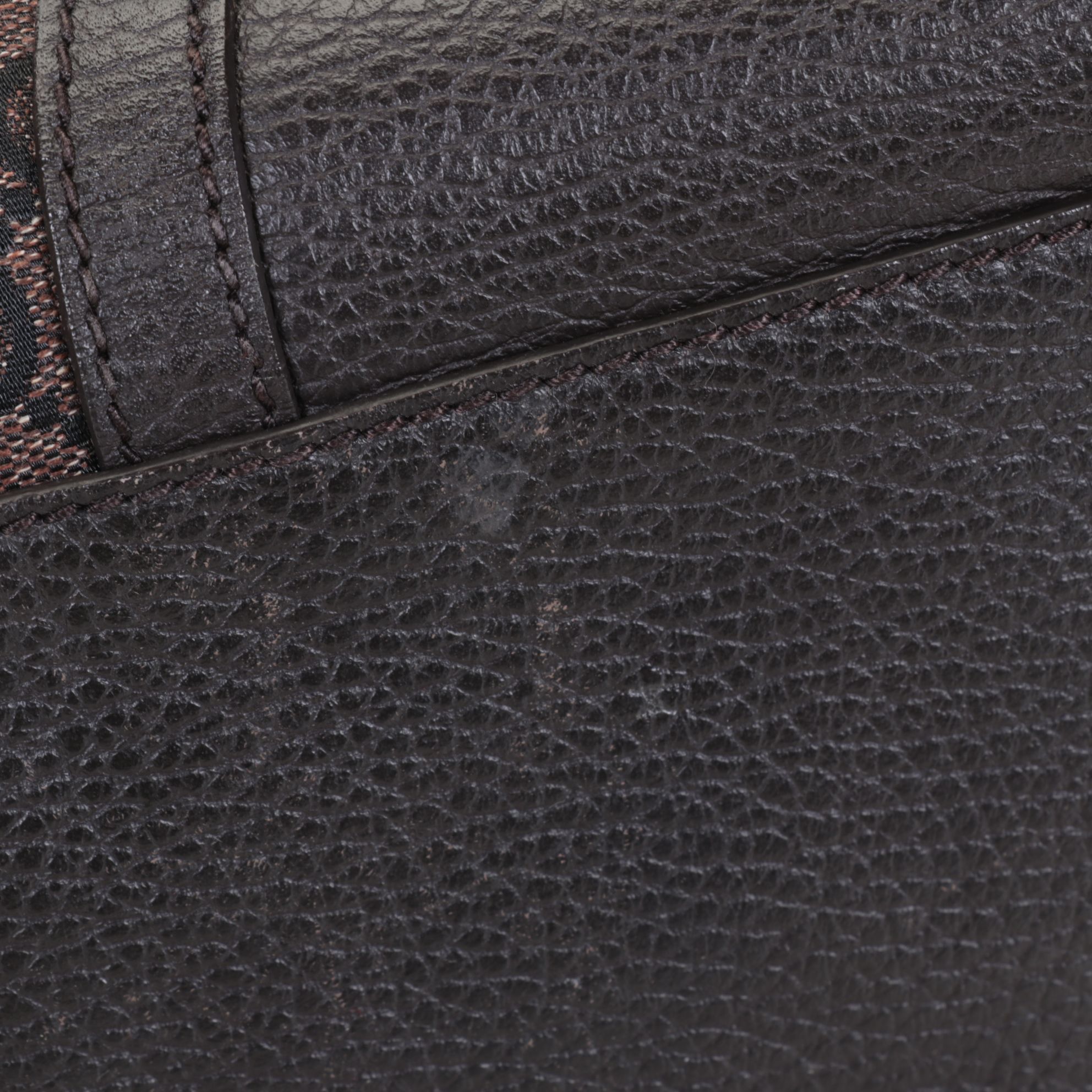 GUCCI GG Supreme Monogram Small Tote in Brown Coated Canvas