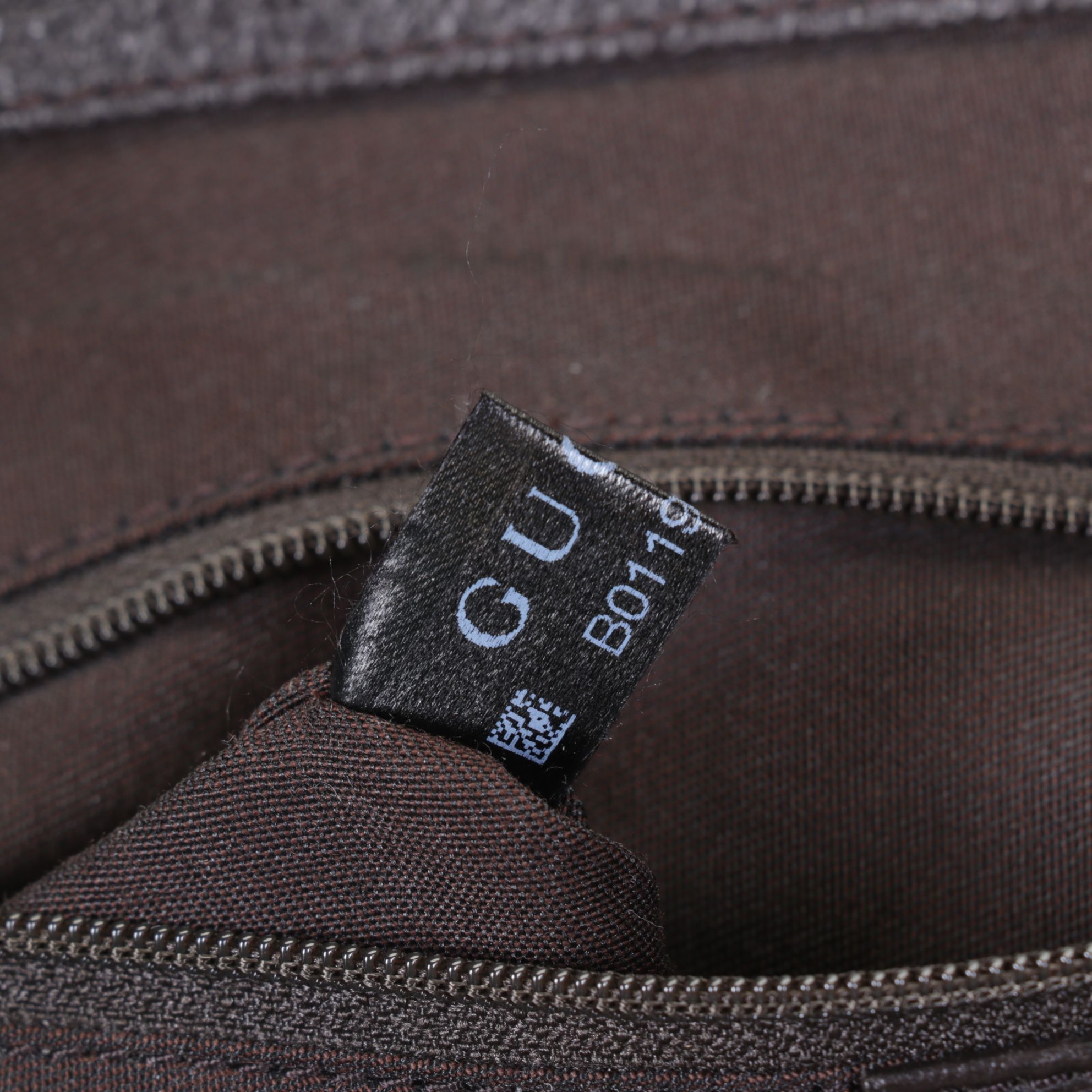 GUCCI GG Supreme Monogram Small Tote in Brown Coated Canvas