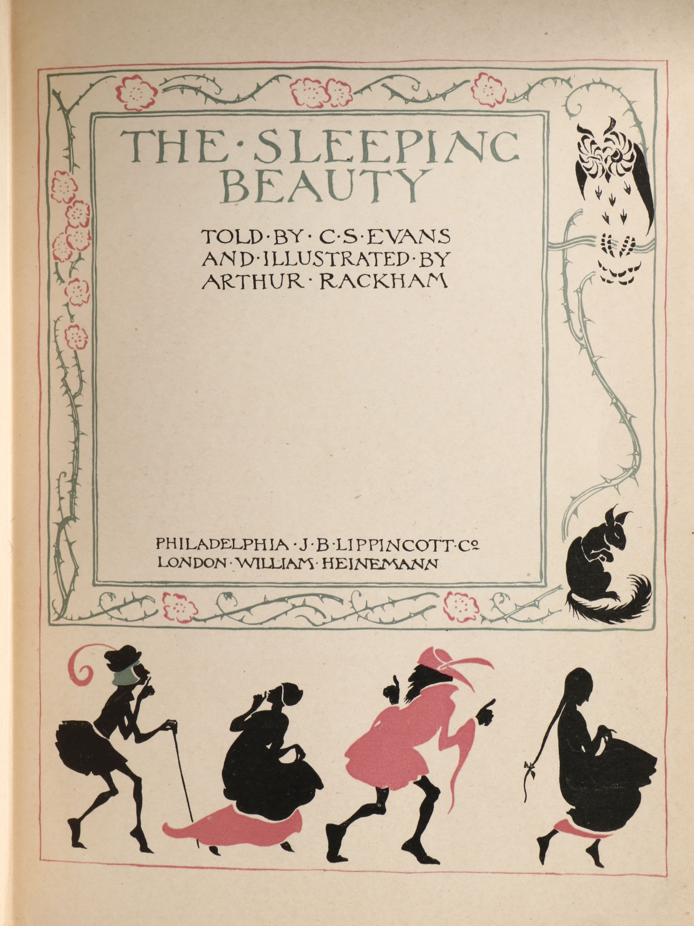 Arthur Rackham Illustrated First Edition "The Sleeping Beauty" by C. S. Evans