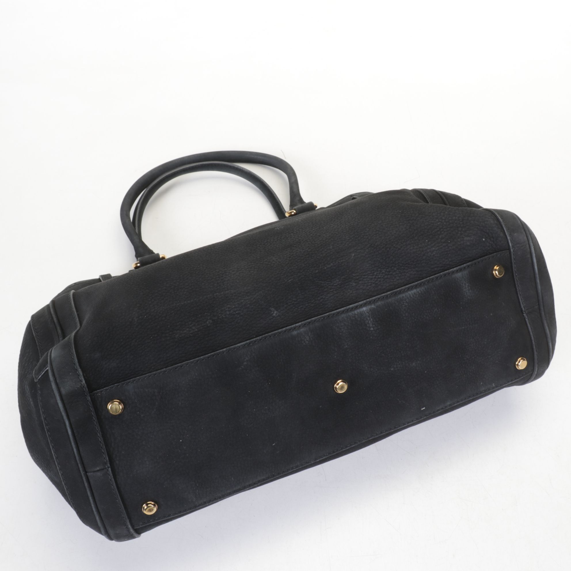 Gucci GG Medium Running Tote in Black Suede