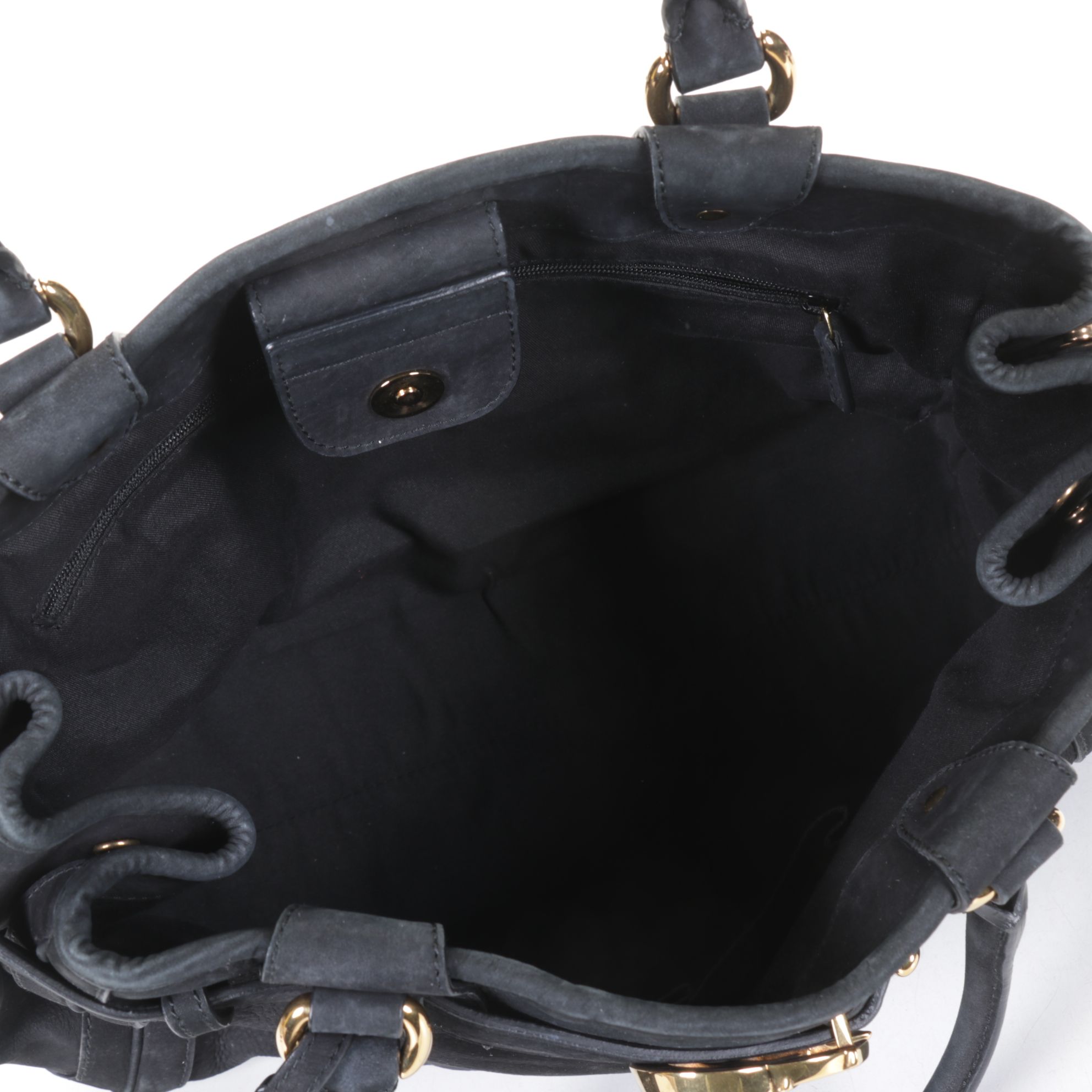 Gucci GG Medium Running Tote in Black Suede
