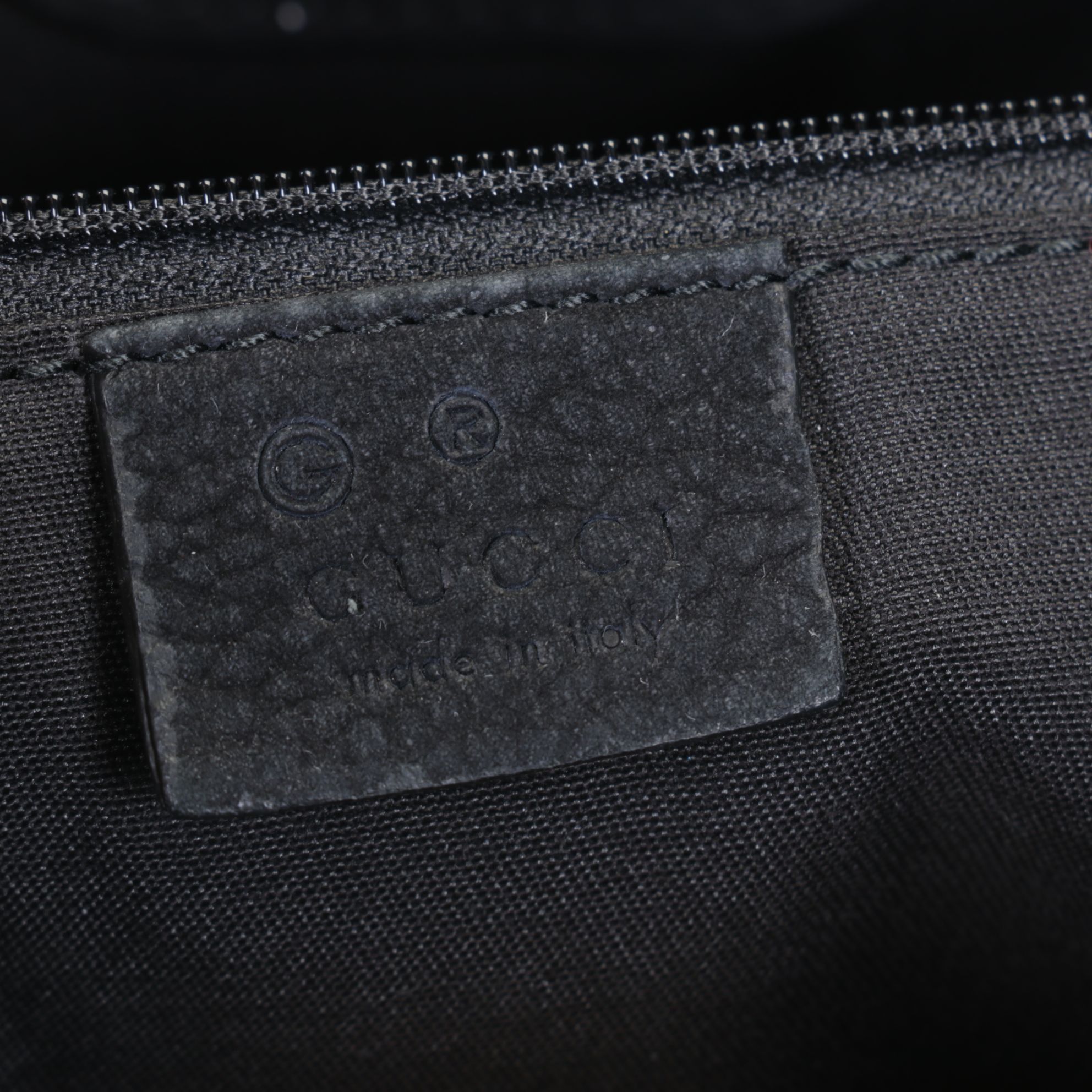 Gucci GG Medium Running Tote in Black Suede