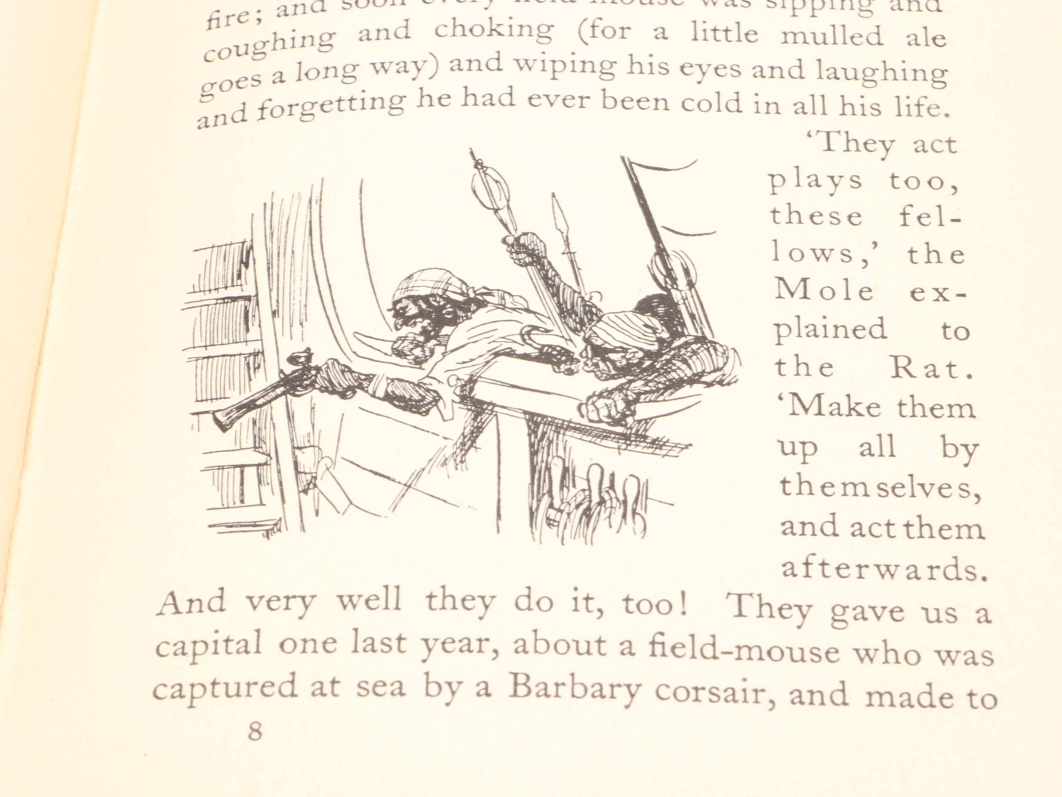 Illustrated "The Wind in the Willows" by Kenneth Grahame, 1933