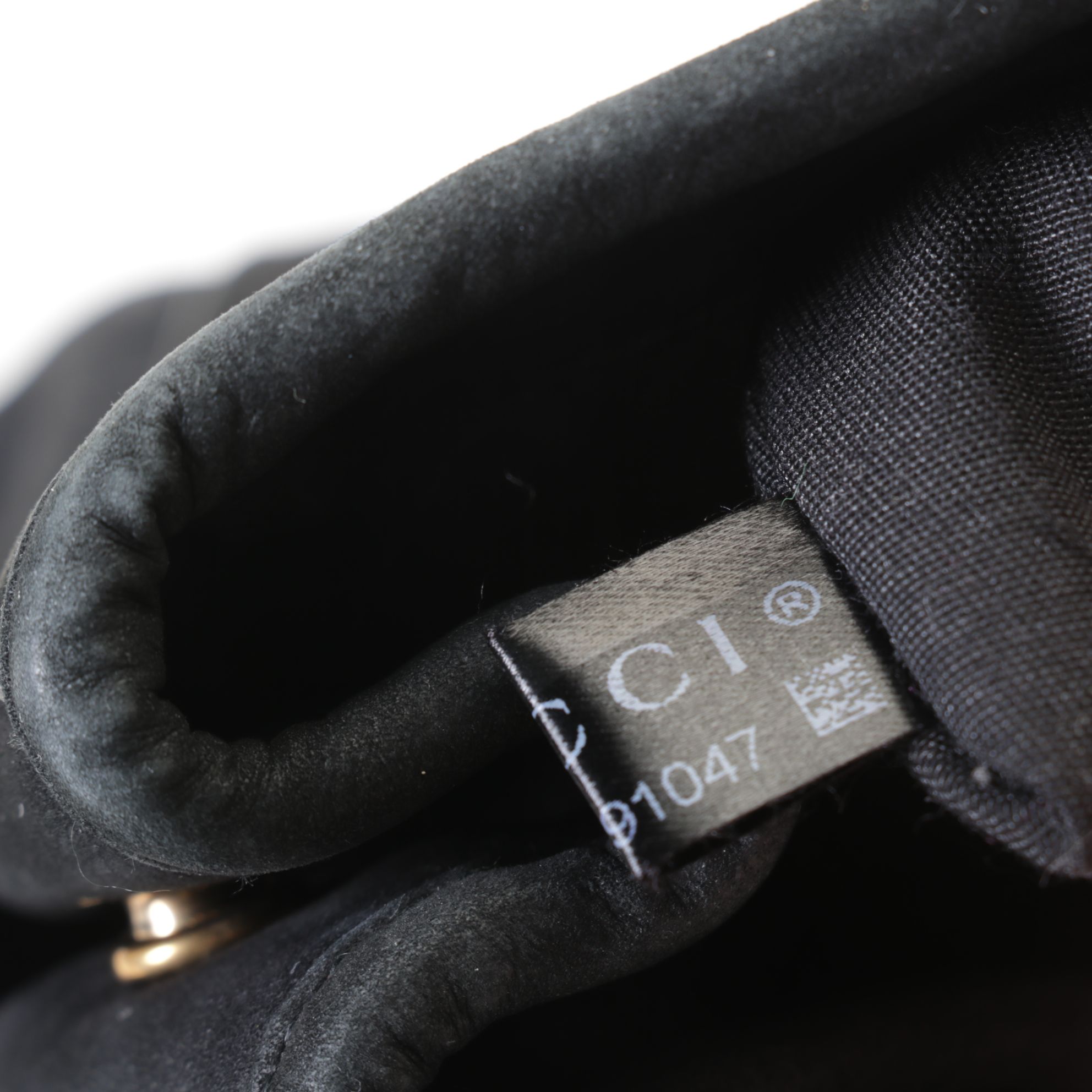Gucci GG Medium Running Tote in Black Suede