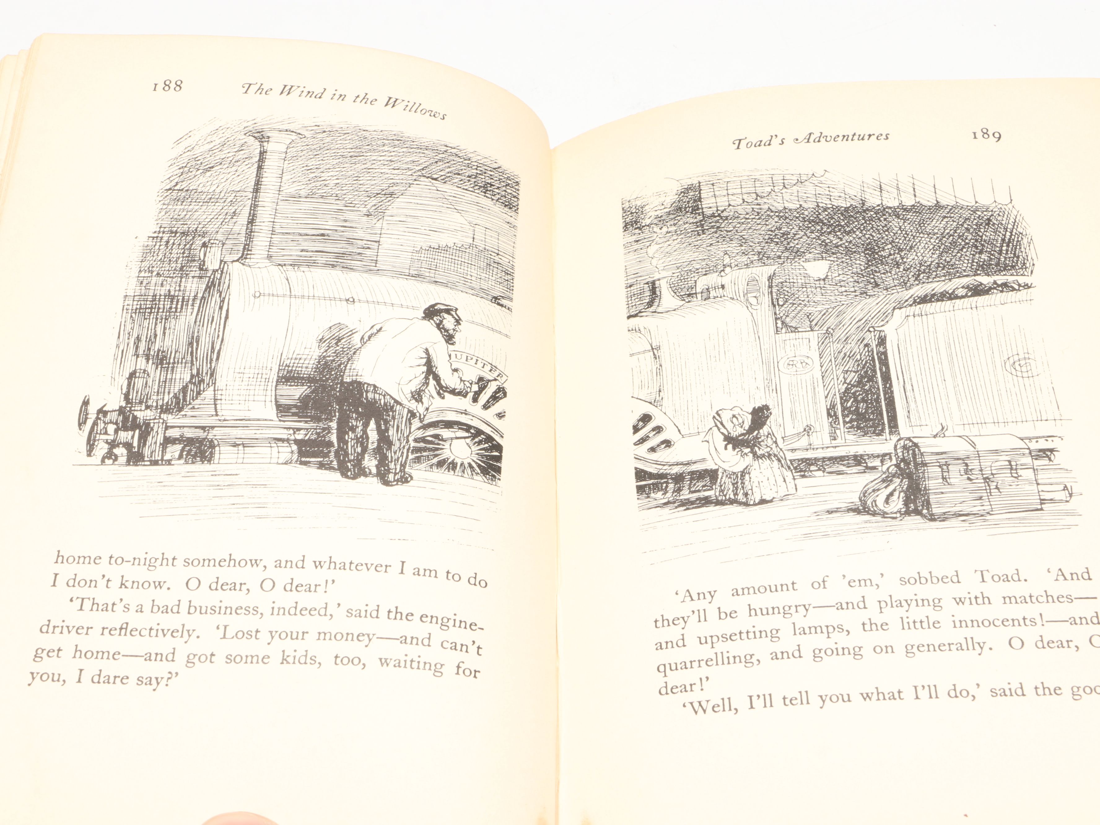 Illustrated "The Wind in the Willows" by Kenneth Grahame, 1933