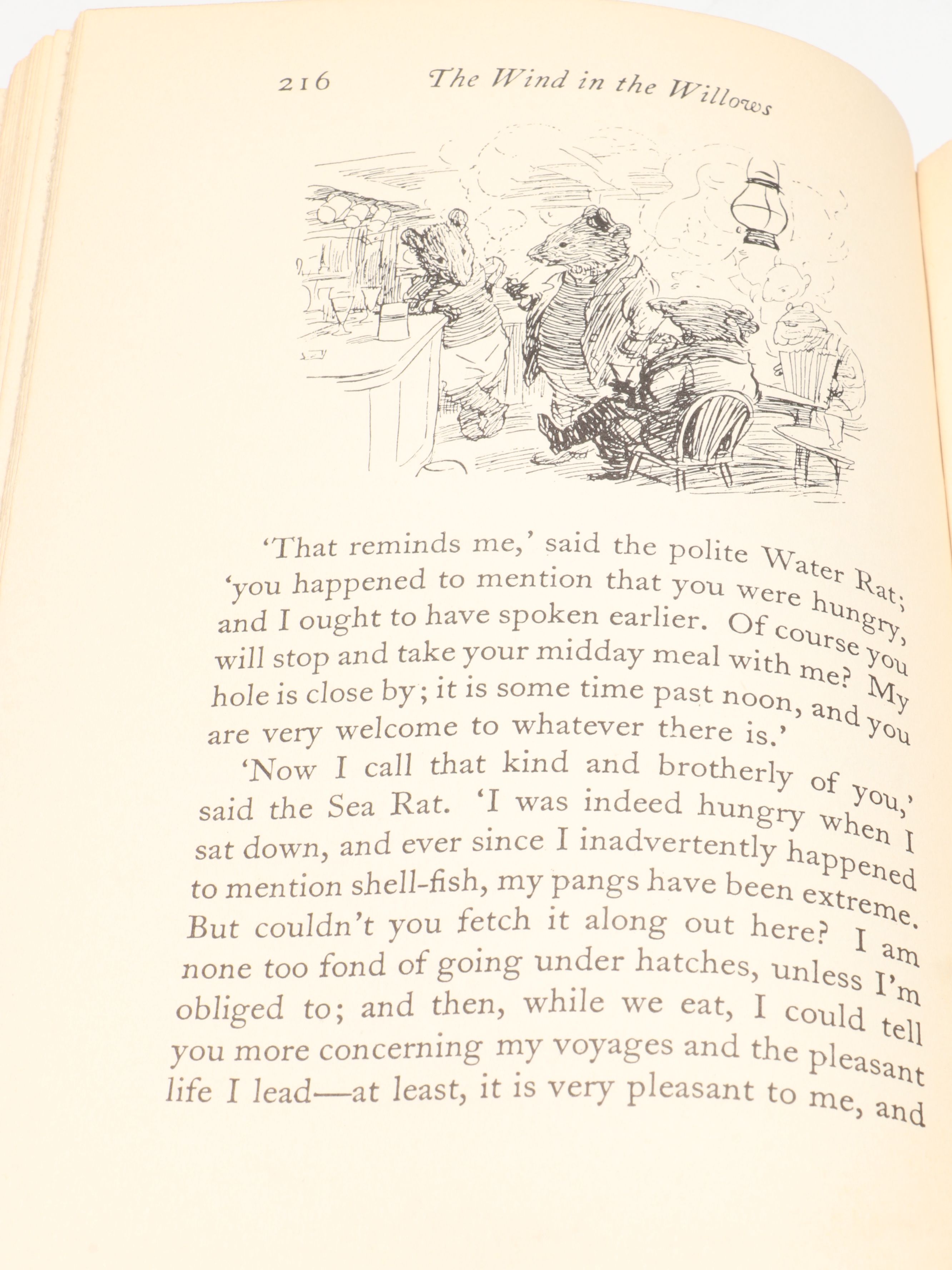 Illustrated "The Wind in the Willows" by Kenneth Grahame, 1933