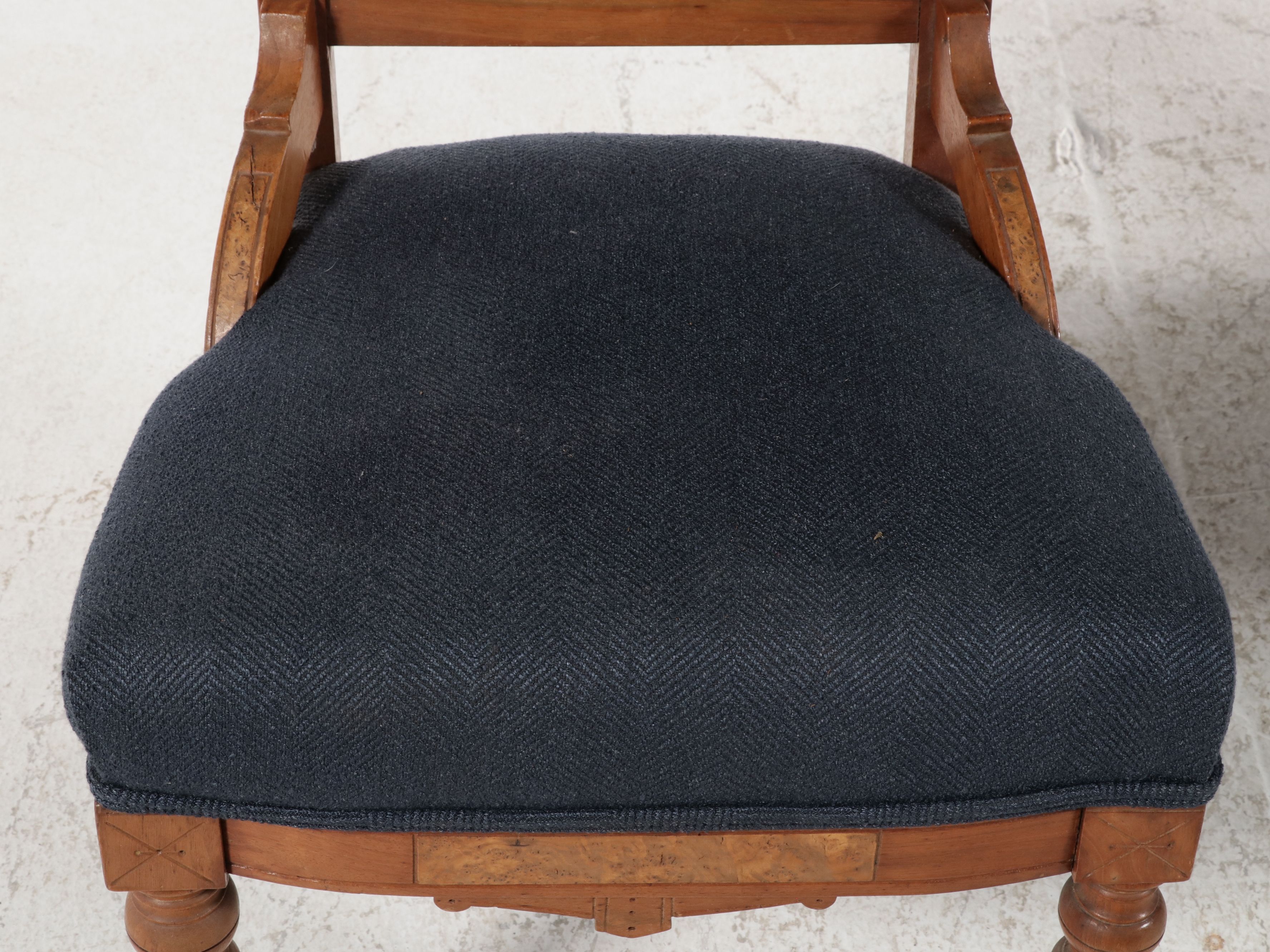Pair of Victorian Renaissance Revival Upholstered Side Chairs