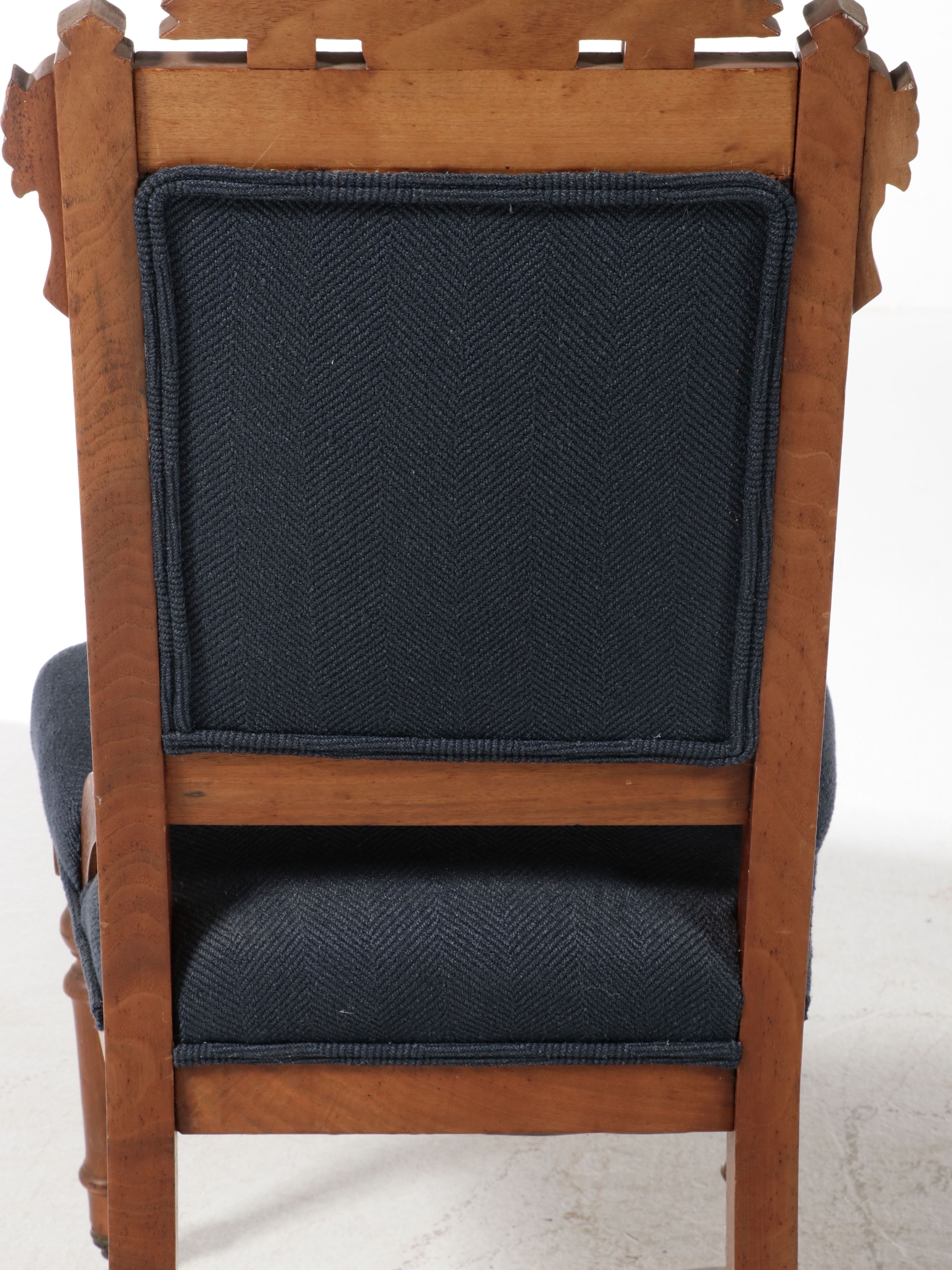 Pair of Victorian Renaissance Revival Upholstered Side Chairs