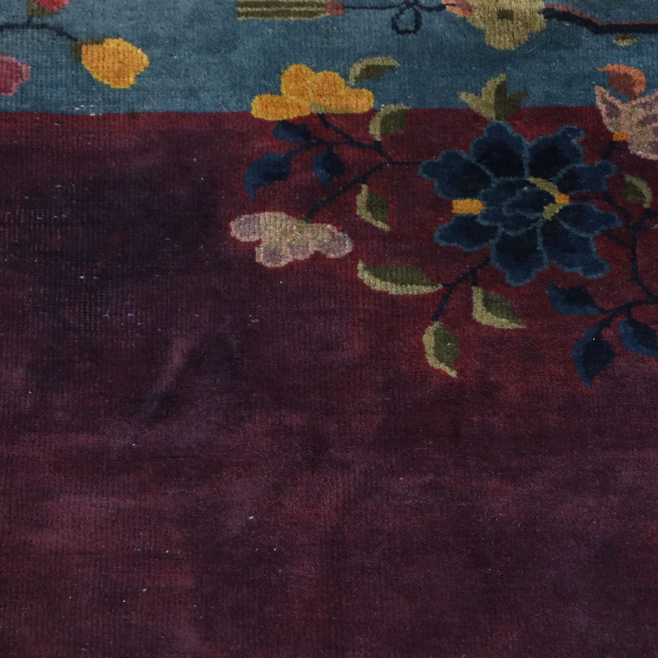 5'10 x 8'6 Hand-Knotted Chinese Nichols Art Deco Style Area Rug