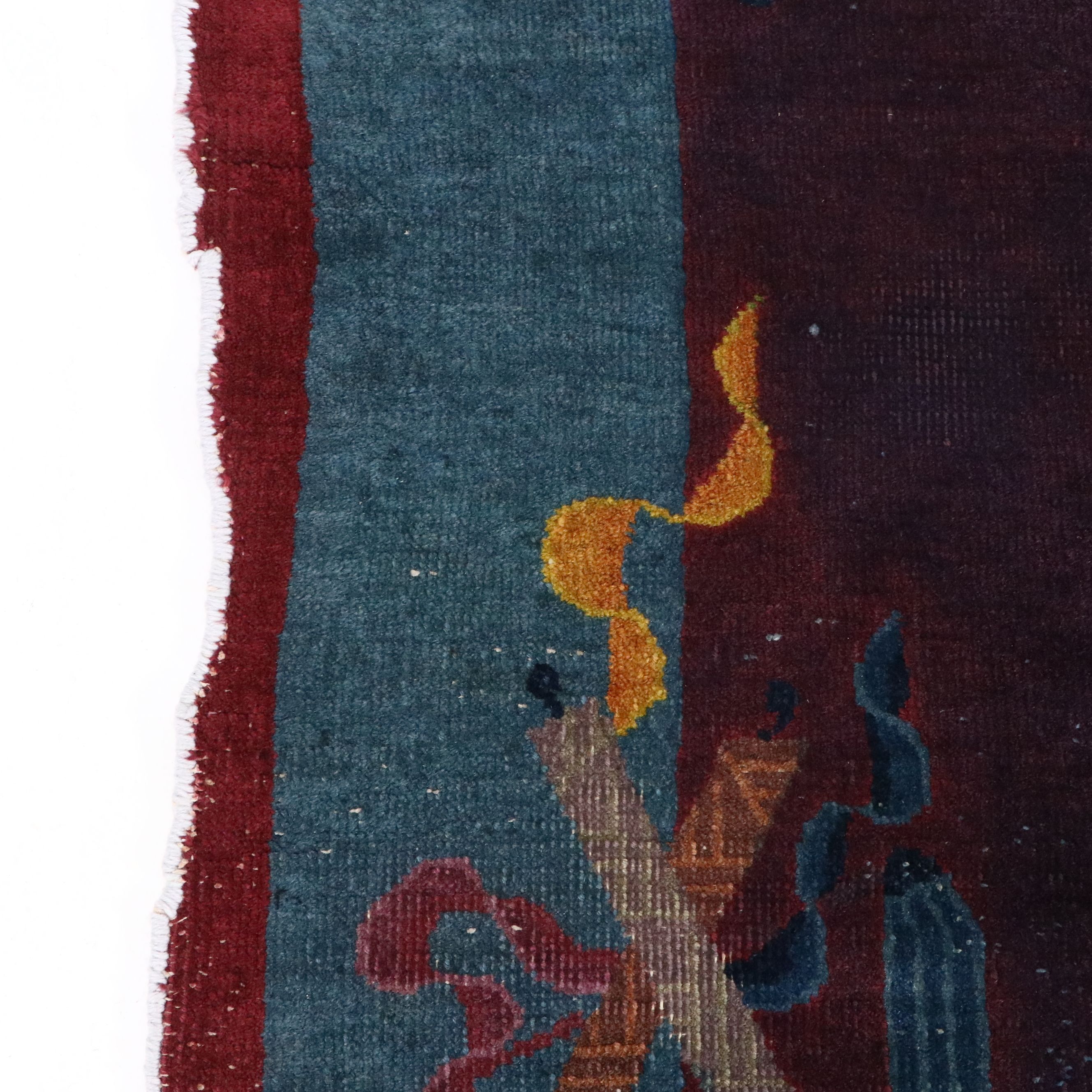 5'10 x 8'6 Hand-Knotted Chinese Nichols Art Deco Style Area Rug