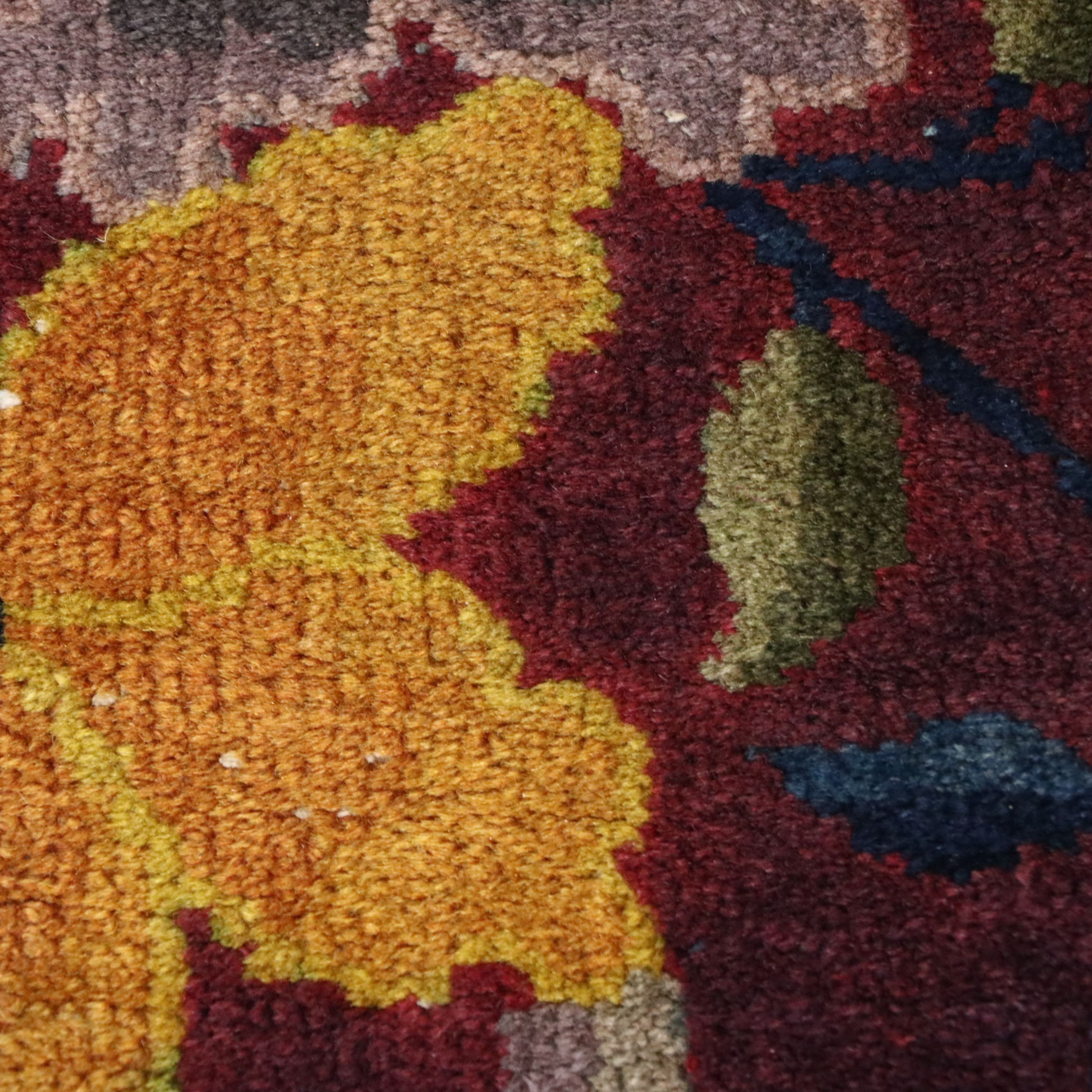 5'10 x 8'6 Hand-Knotted Chinese Nichols Art Deco Style Area Rug