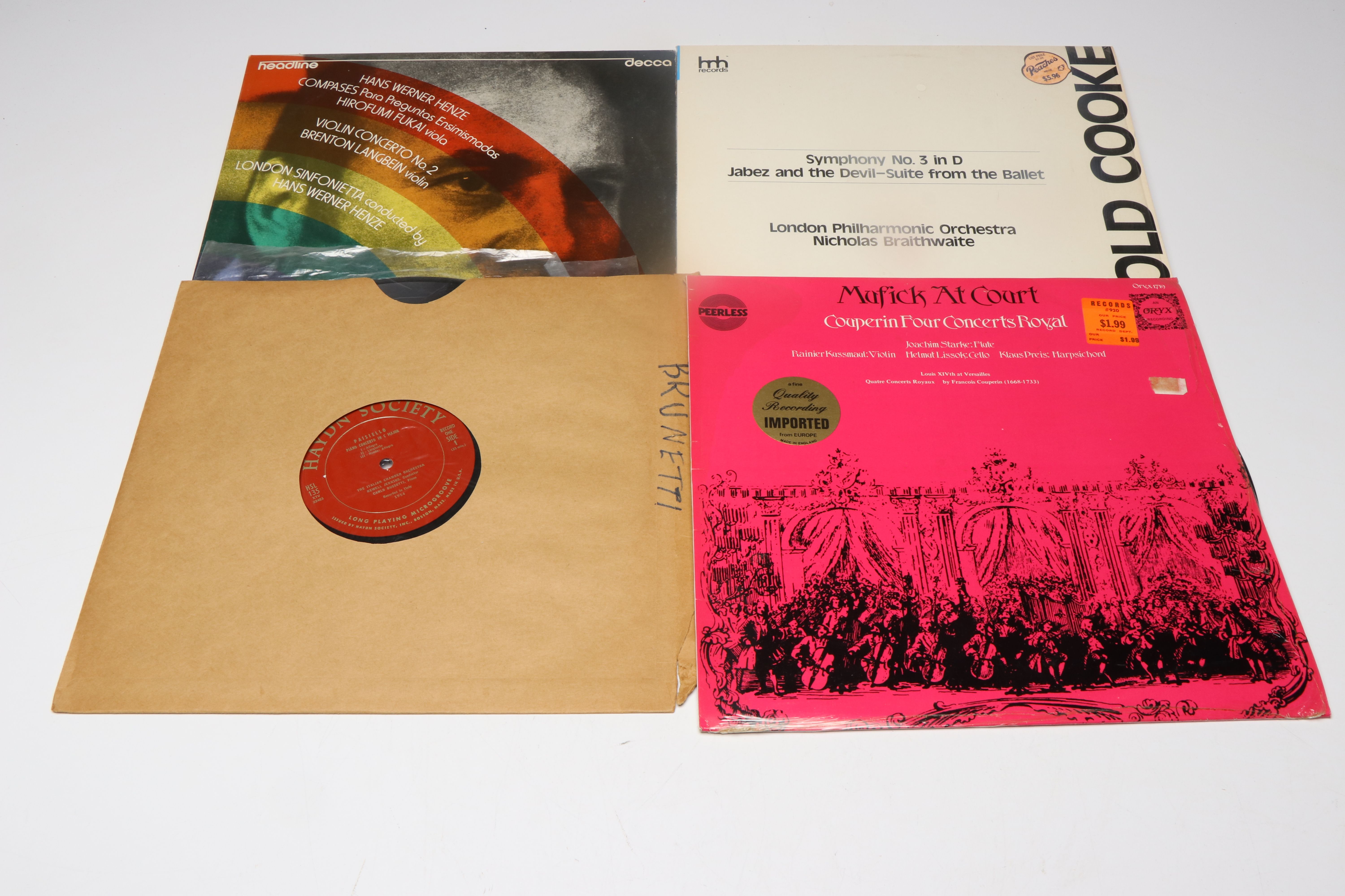 Handel, Henze, Havergal Brian and Other Classical Vinyl Records