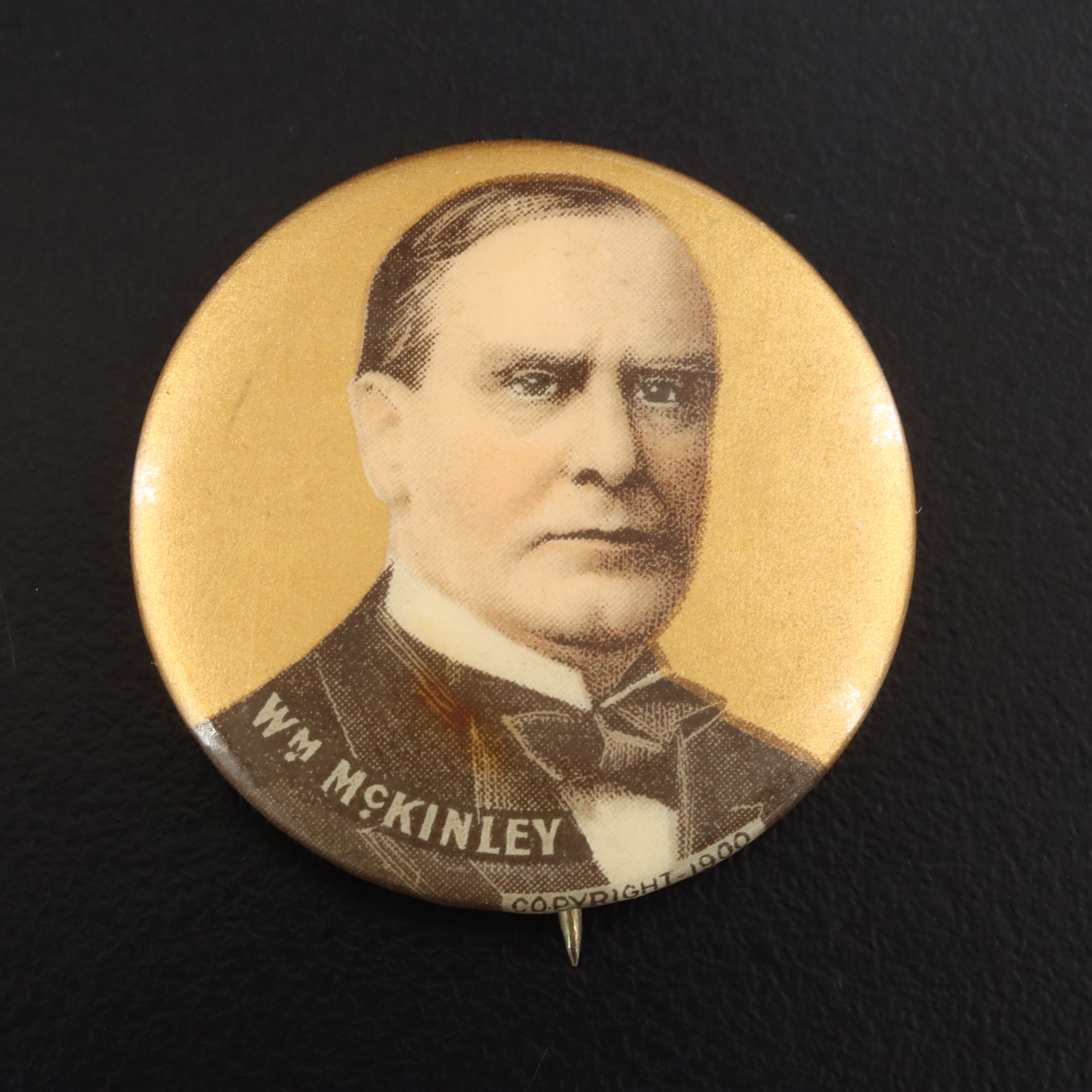 Antique Presidential William McKinley Pinback