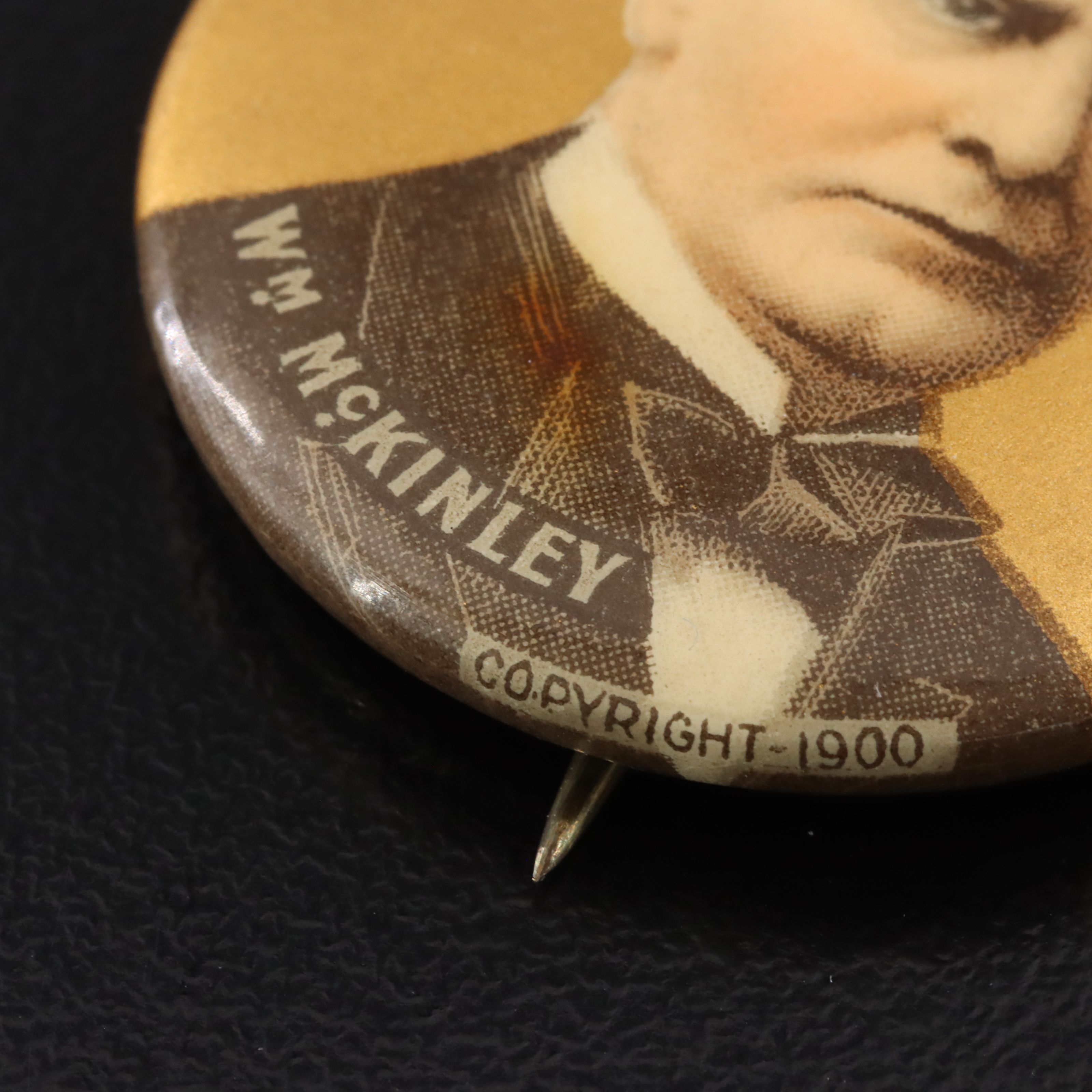 Antique Presidential William McKinley Pinback